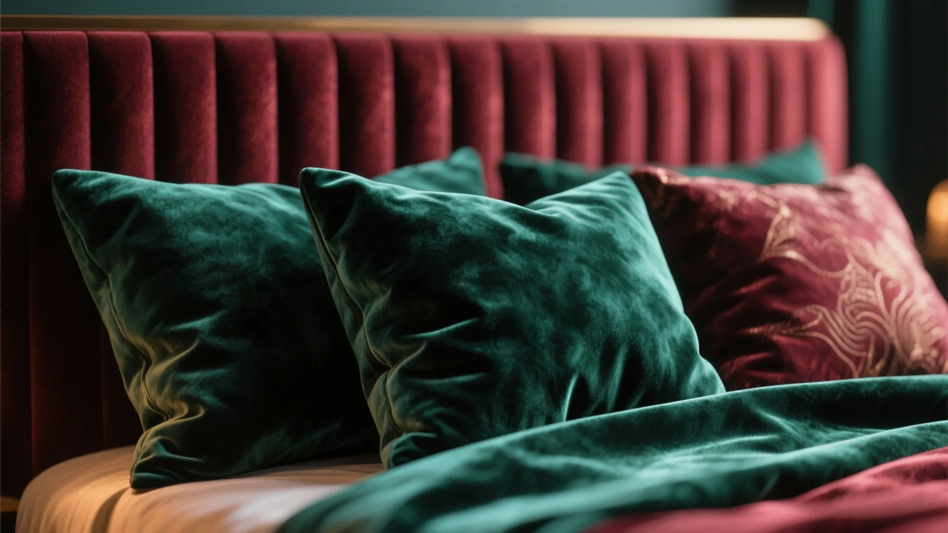 1. Velvet and Deep Jewel Tones