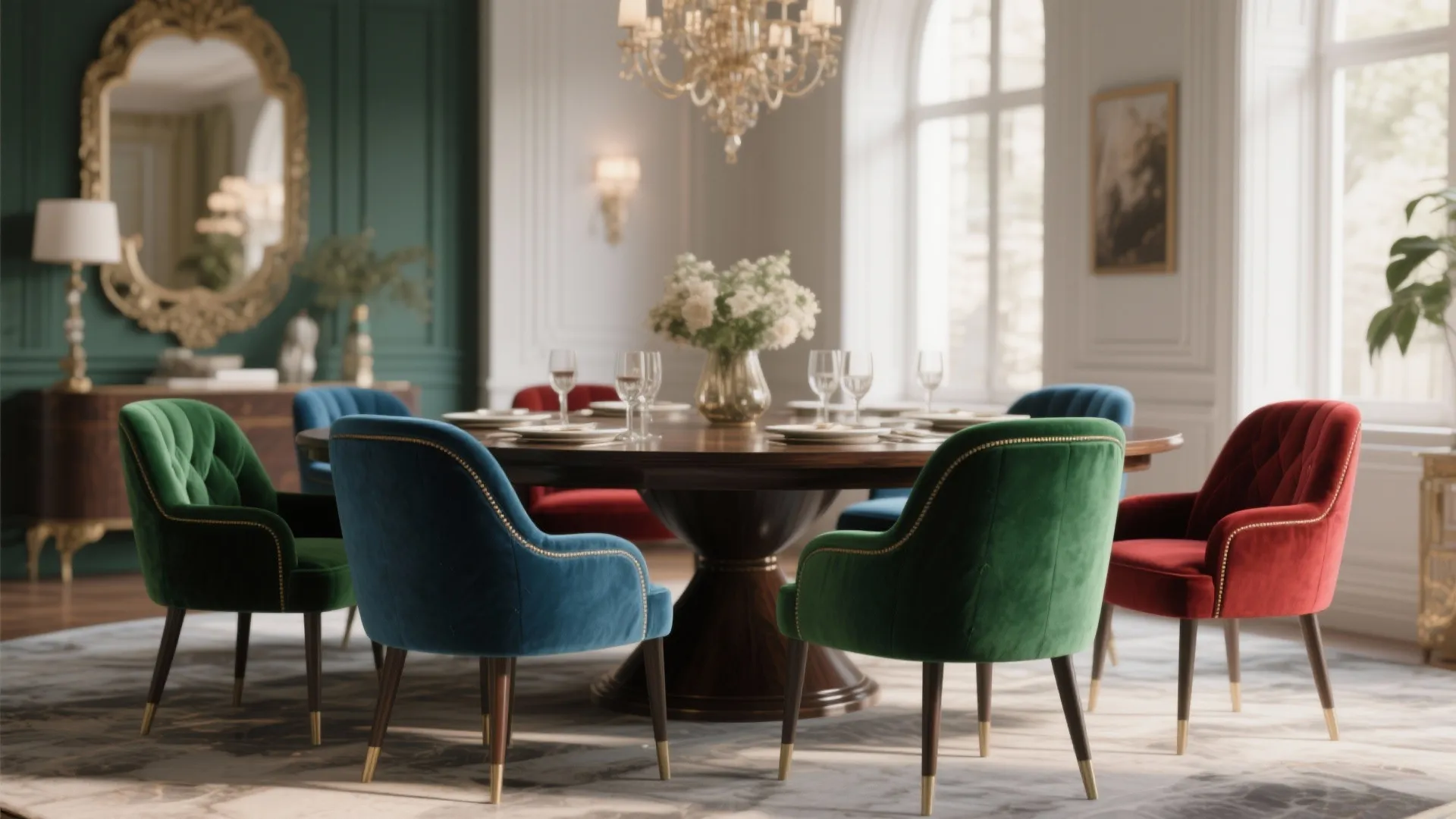 2. Bold Velvet Jewel Tones