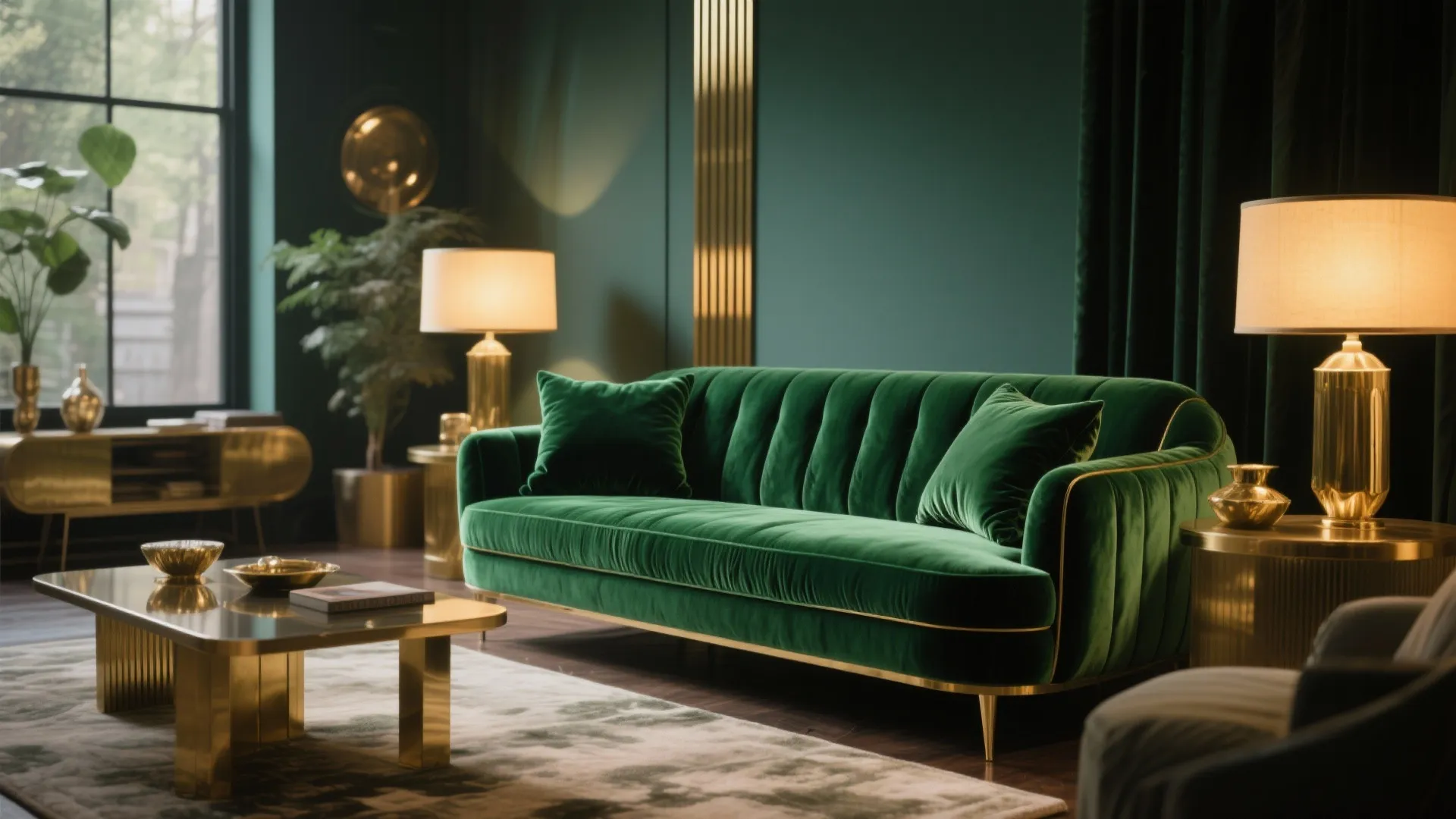 4. Velvet Luxe Daybed with Bolsters