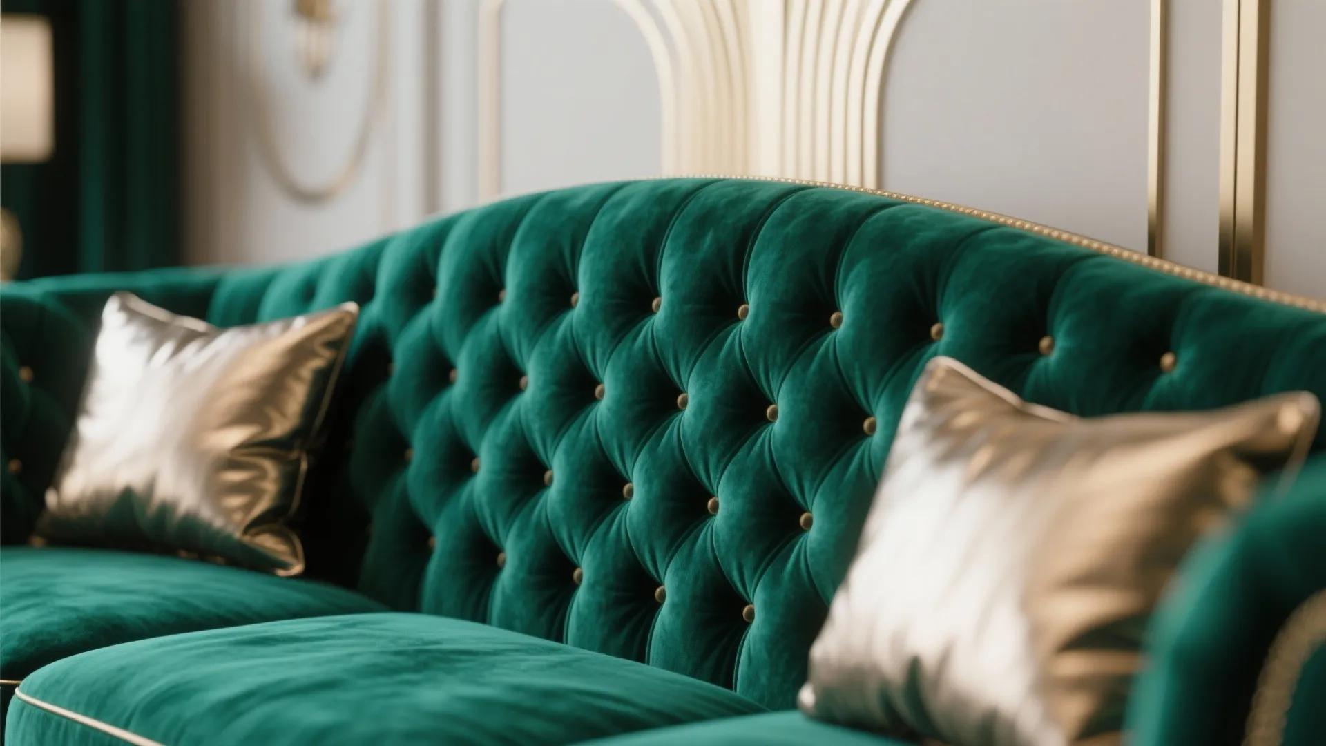 4. Rich Velvet Upholstery