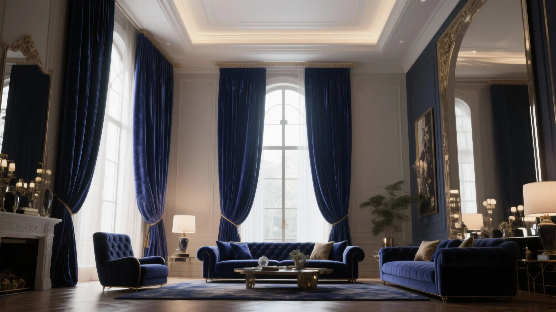 3. Velvet Statement Panels