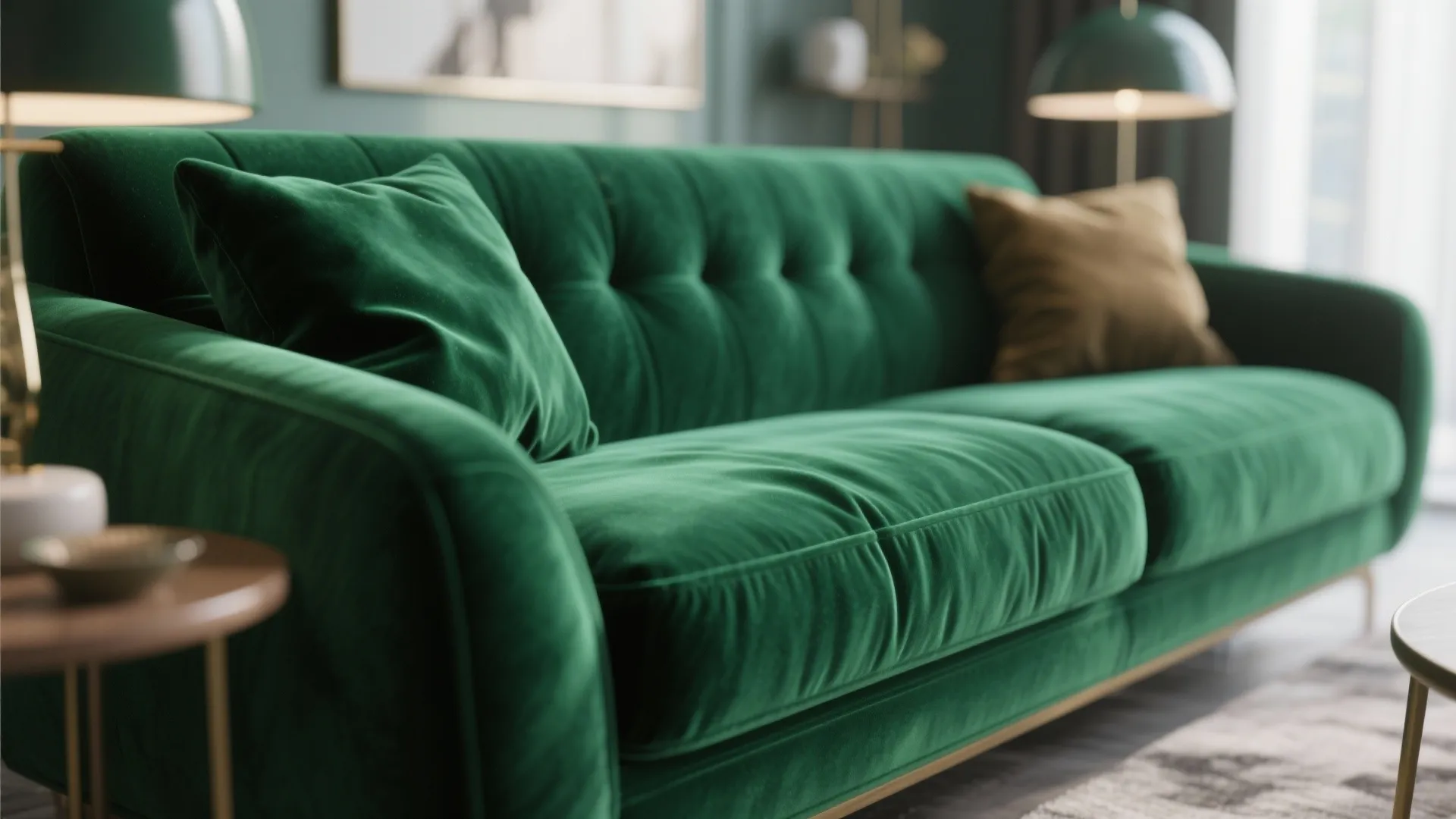 4. Velvet Upholstery for a Luxe Touch