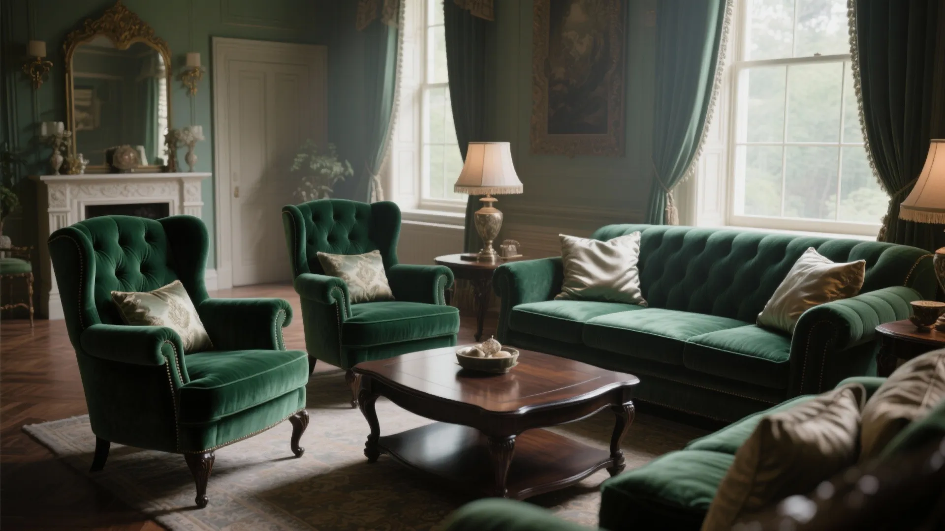 2. Velvet Upholstery