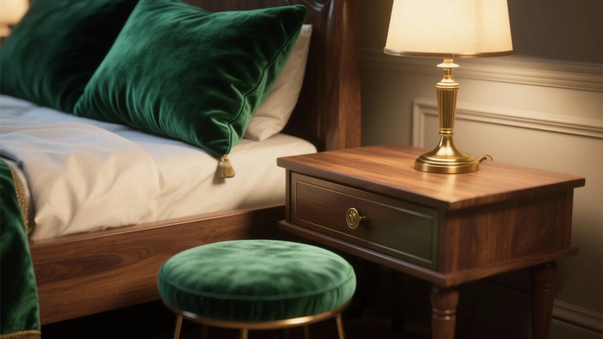 3. Velvet, Wood and a Touch of Metal