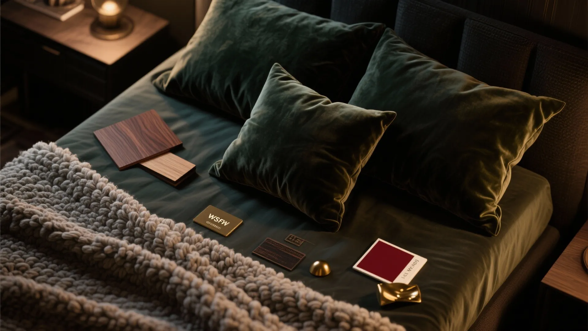 Layered Textures with Velvet and Wool