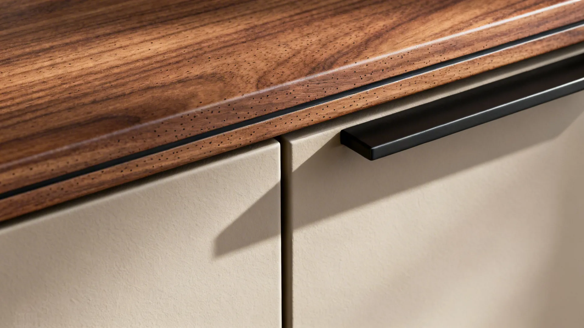 1) Minimalist Italian Cabinetry with Warm Wood