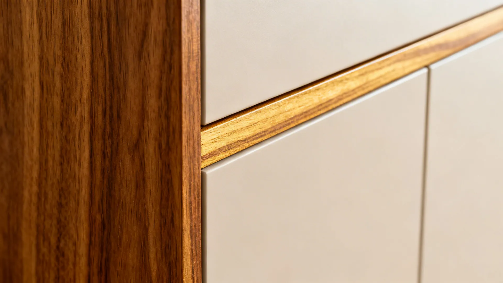 Color blocking and wood warmth