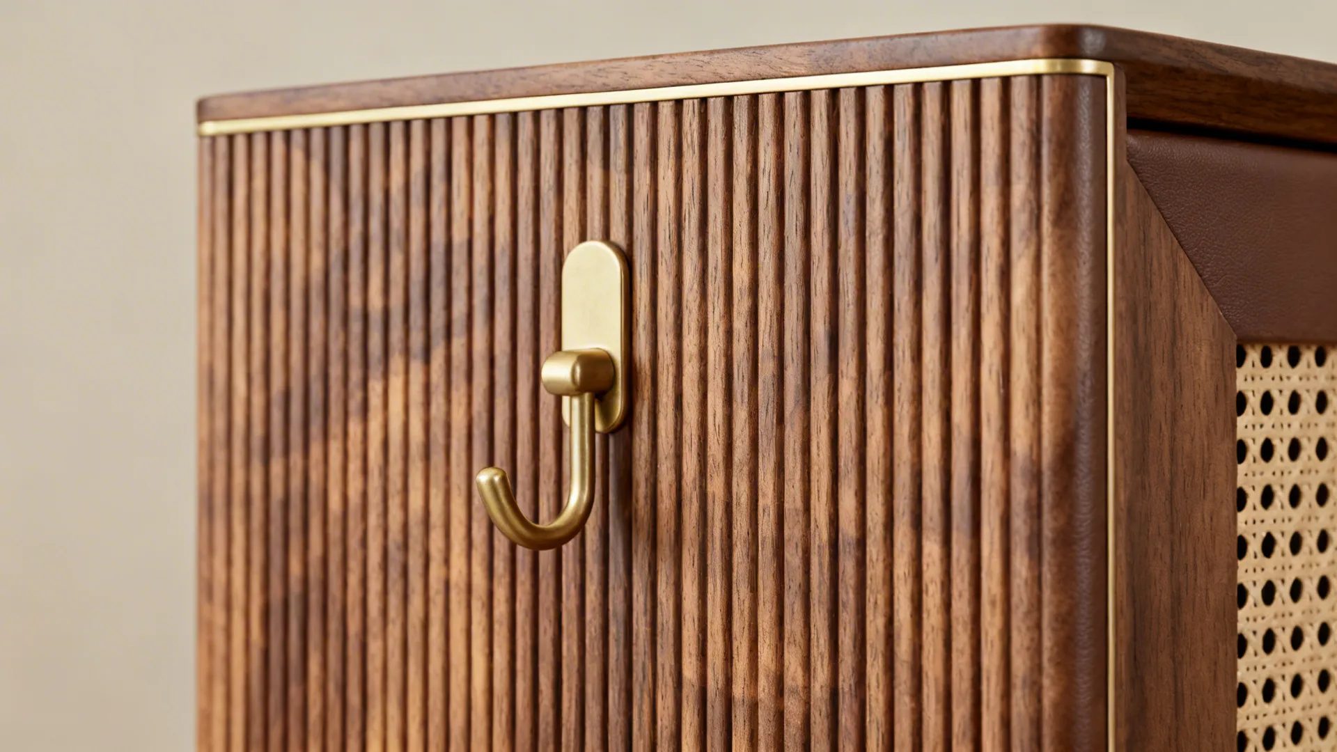 Modern Indian Fusion: Veneer + Grooves + Open Mandir