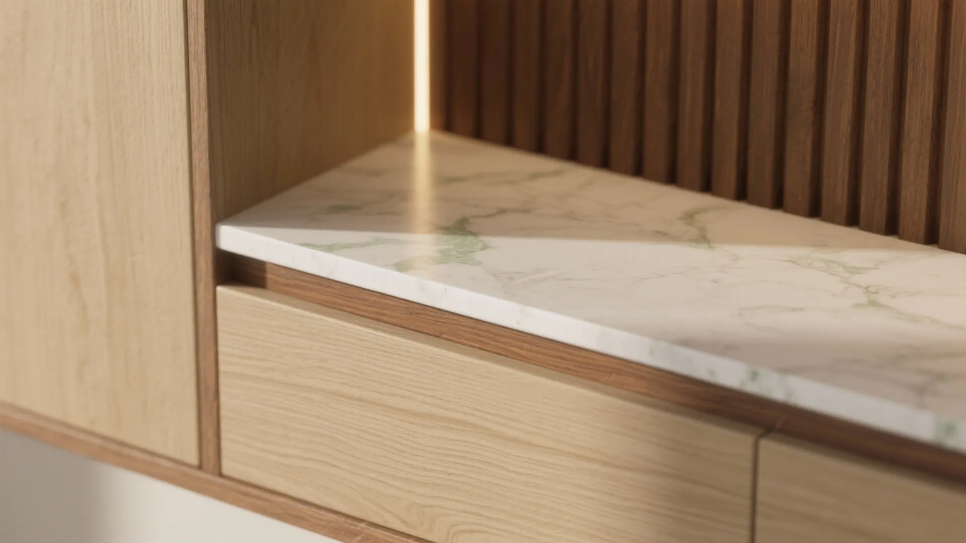 Warm Wood Elements to Balance Urban Minimalism