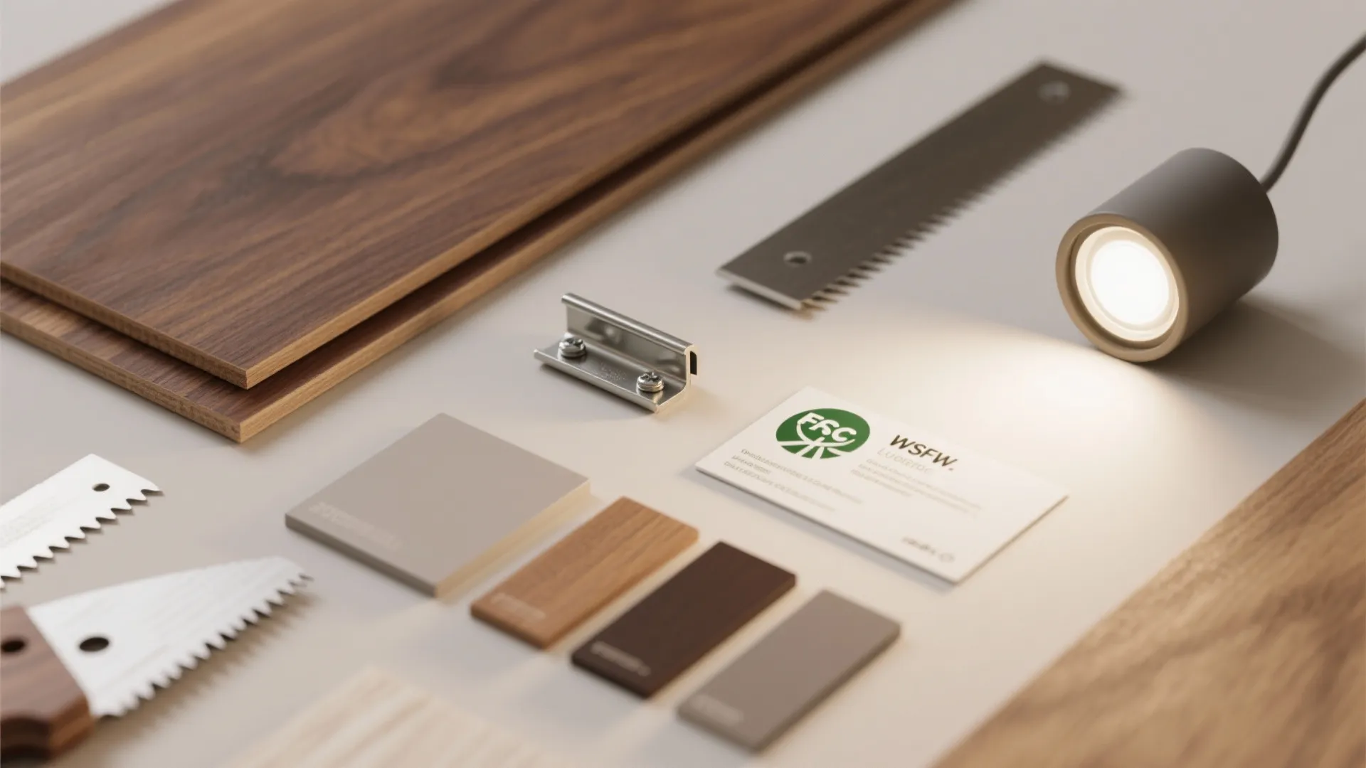 Warm Veneer Panels with Hidden Trap Door Access