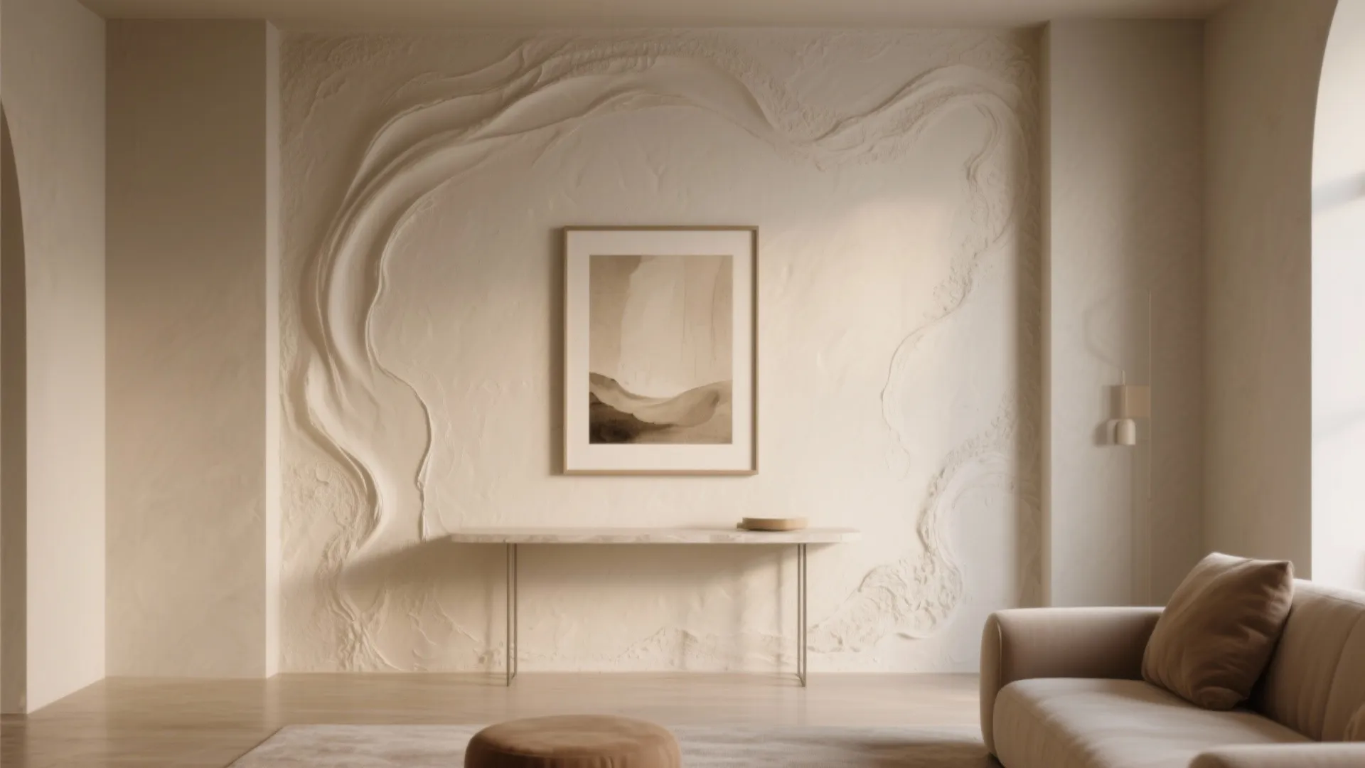2. Venetian Plaster Accent Wall