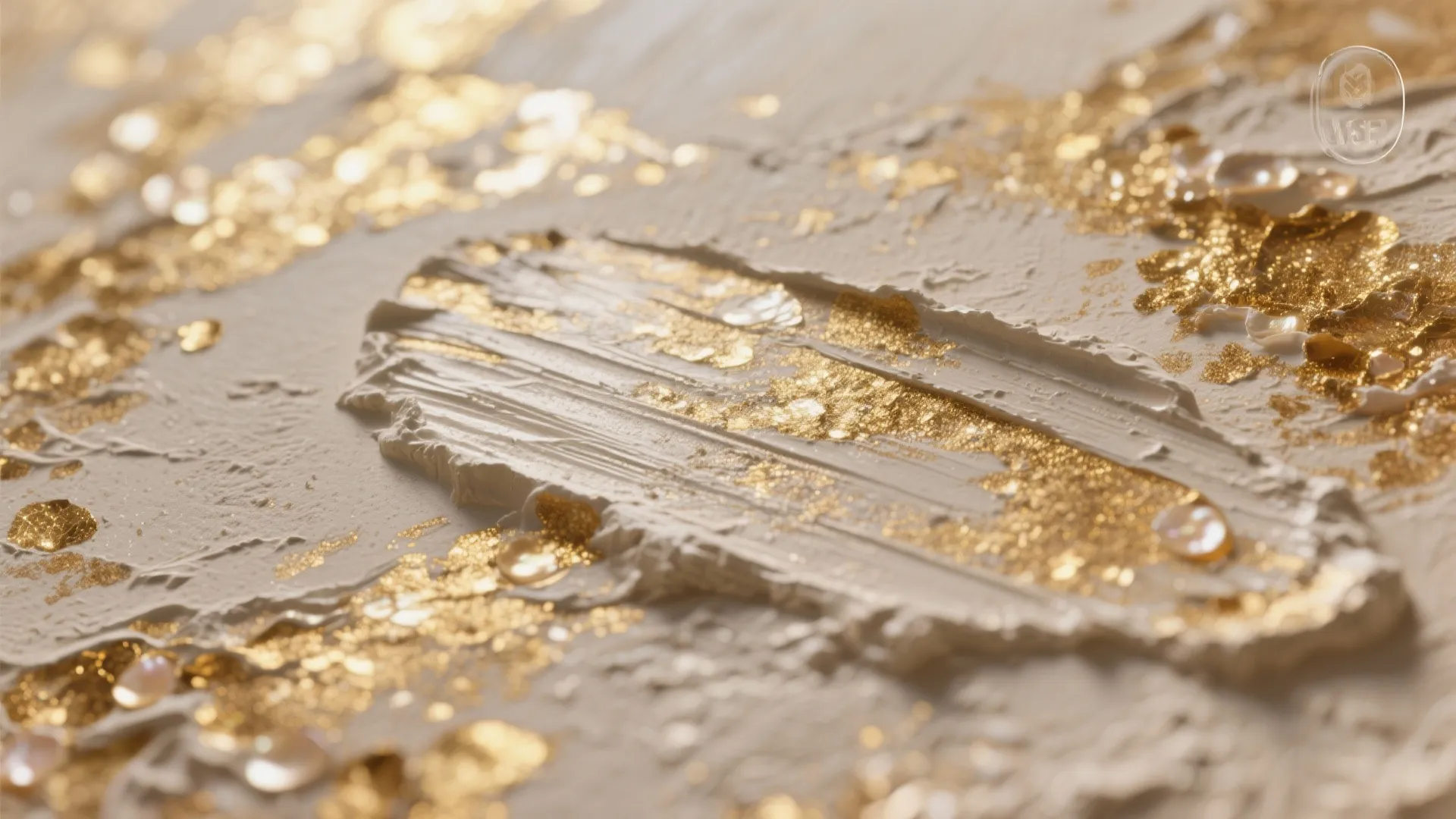 3. Venetian Plaster and Textured Gold