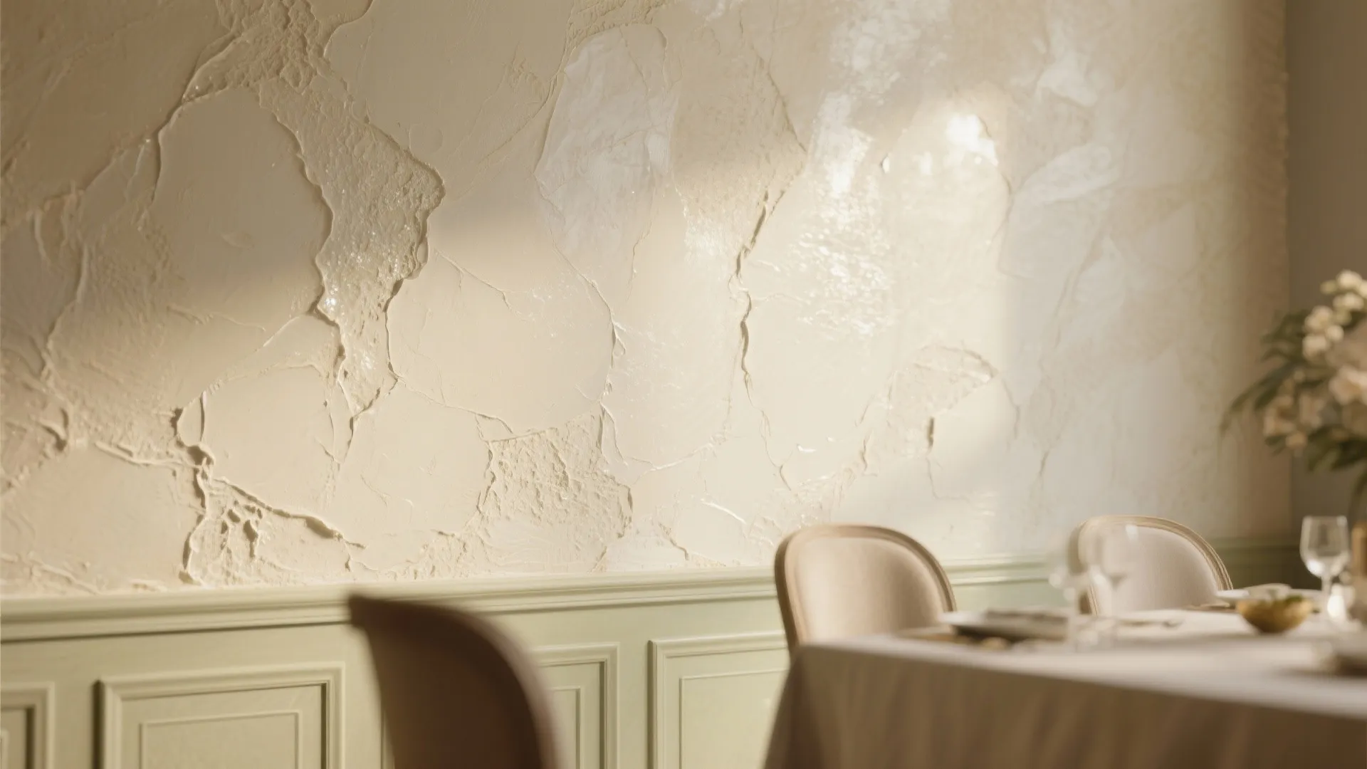 Textured Accent Wall (Plaster, Venitian, or Stucco)