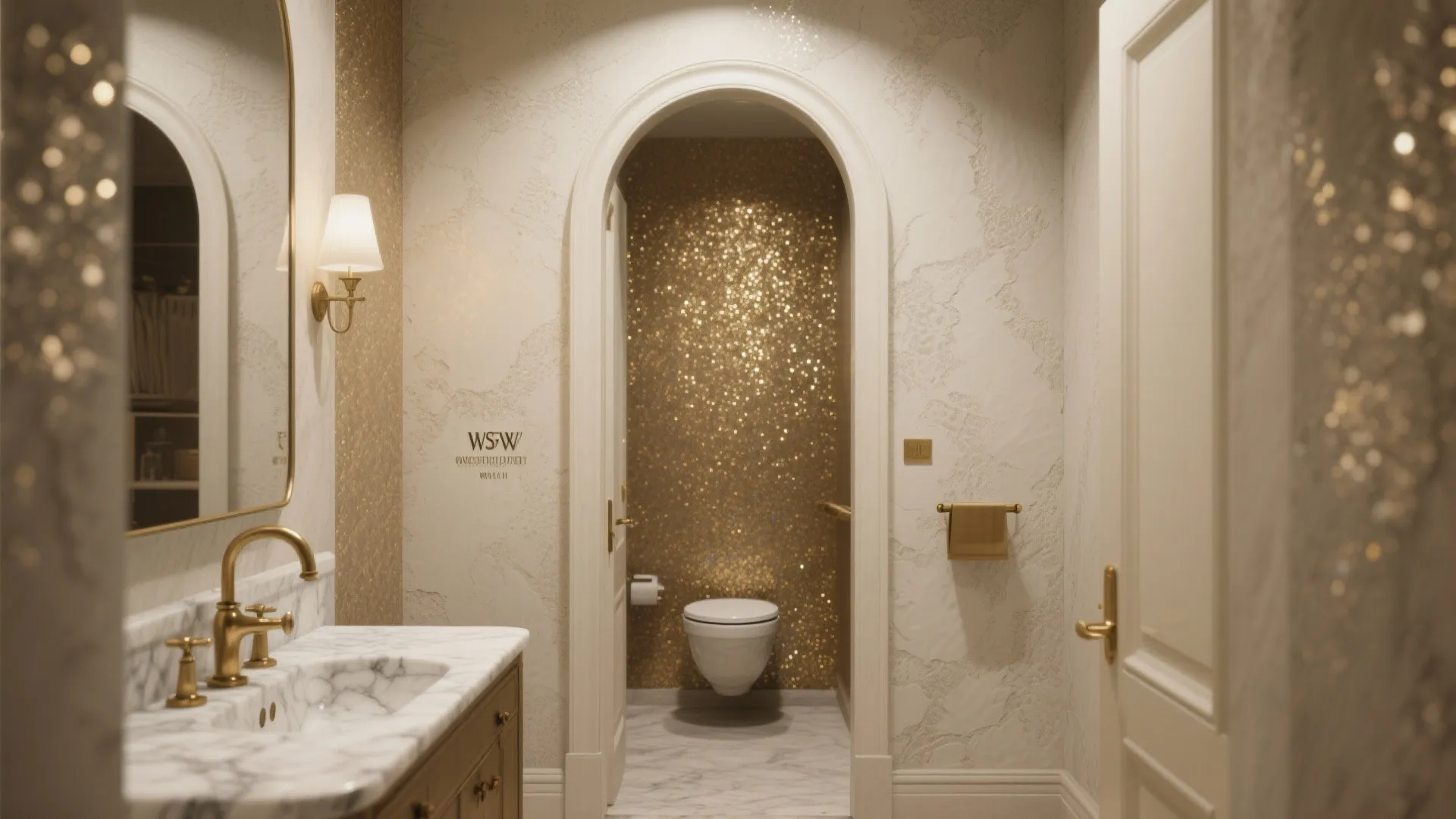 4. Textured Venetian Sparkle