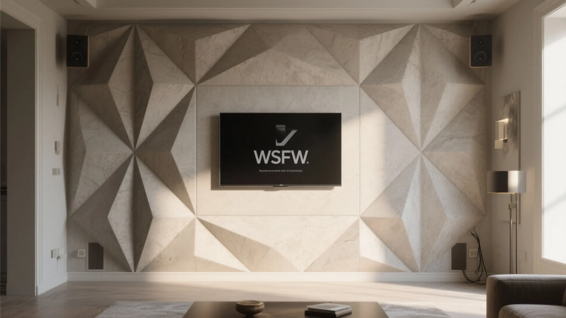 Venetian Plaster Geometry with Controlled Sheen