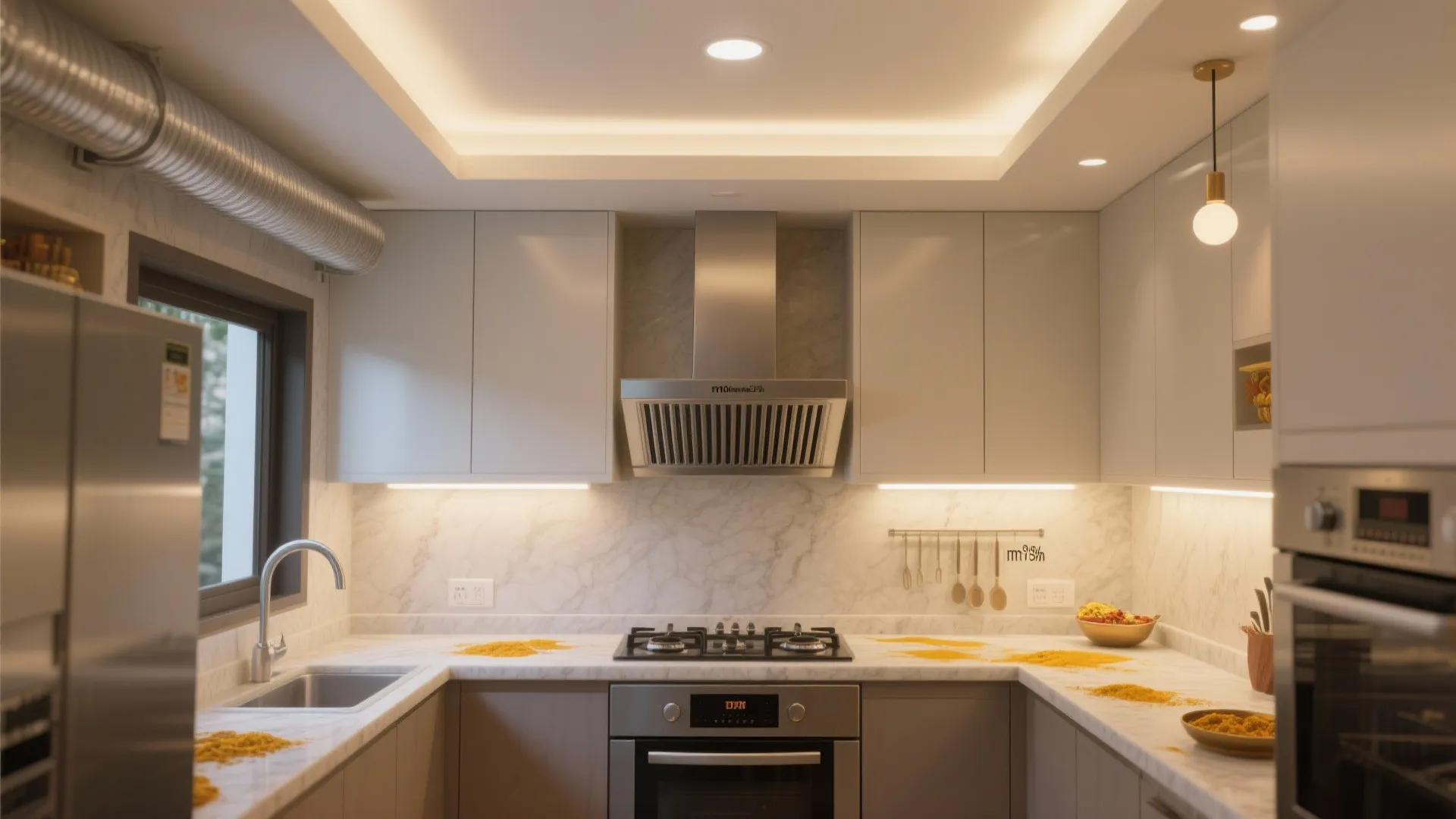 Ventilation, lighting, and easy-clean surfaces