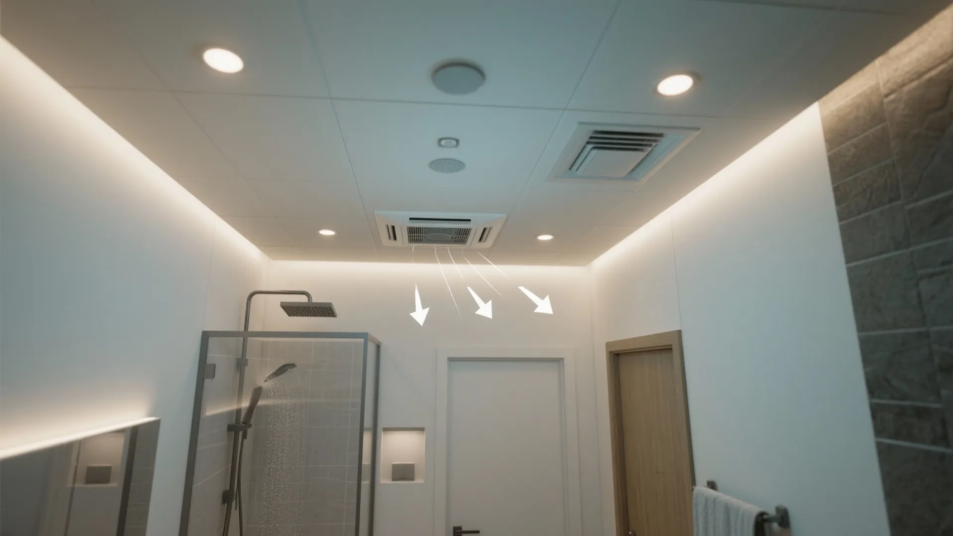 Integrated Ventilation and "Waterproof Recessed Lighting"
