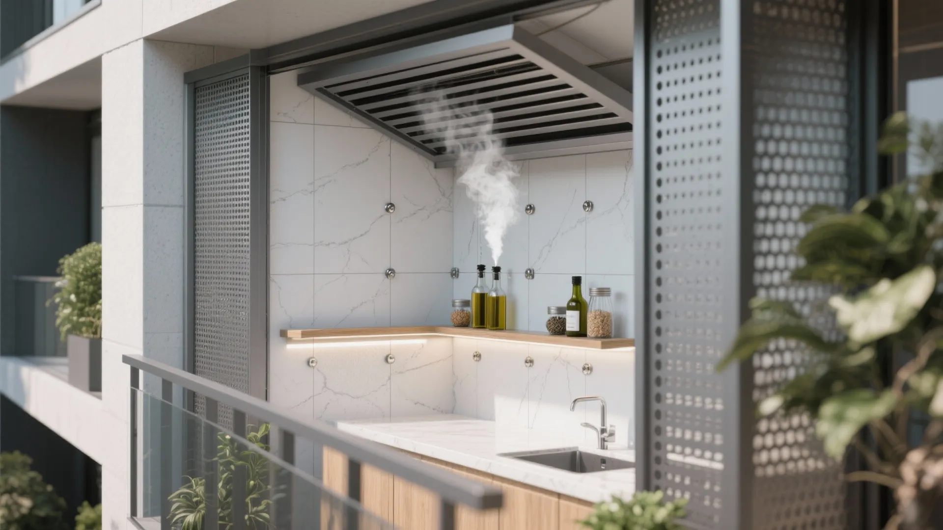 2) Vented Niche with Heat-Resistant Cladding