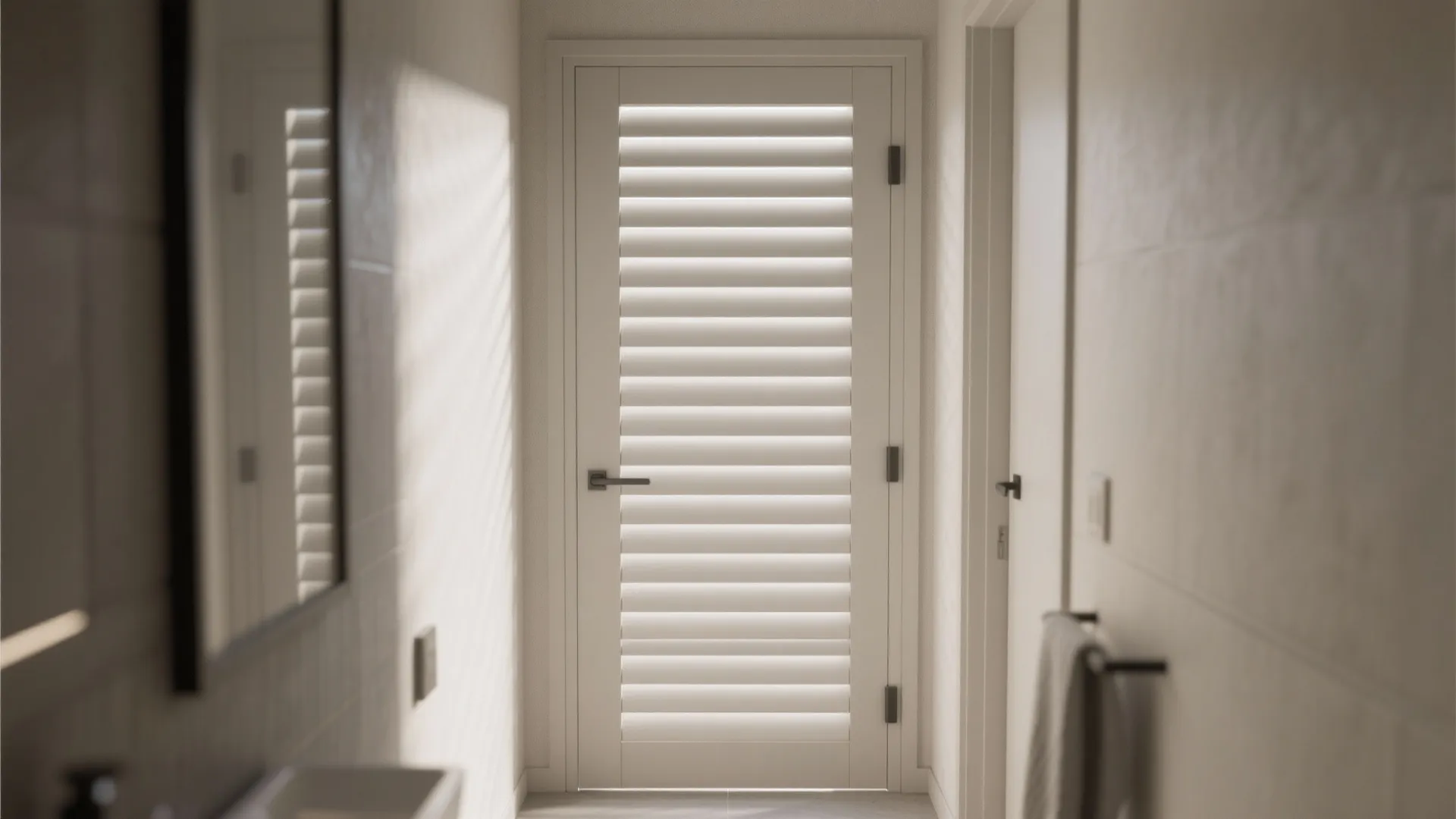 Ventilated louvers with privacy layers