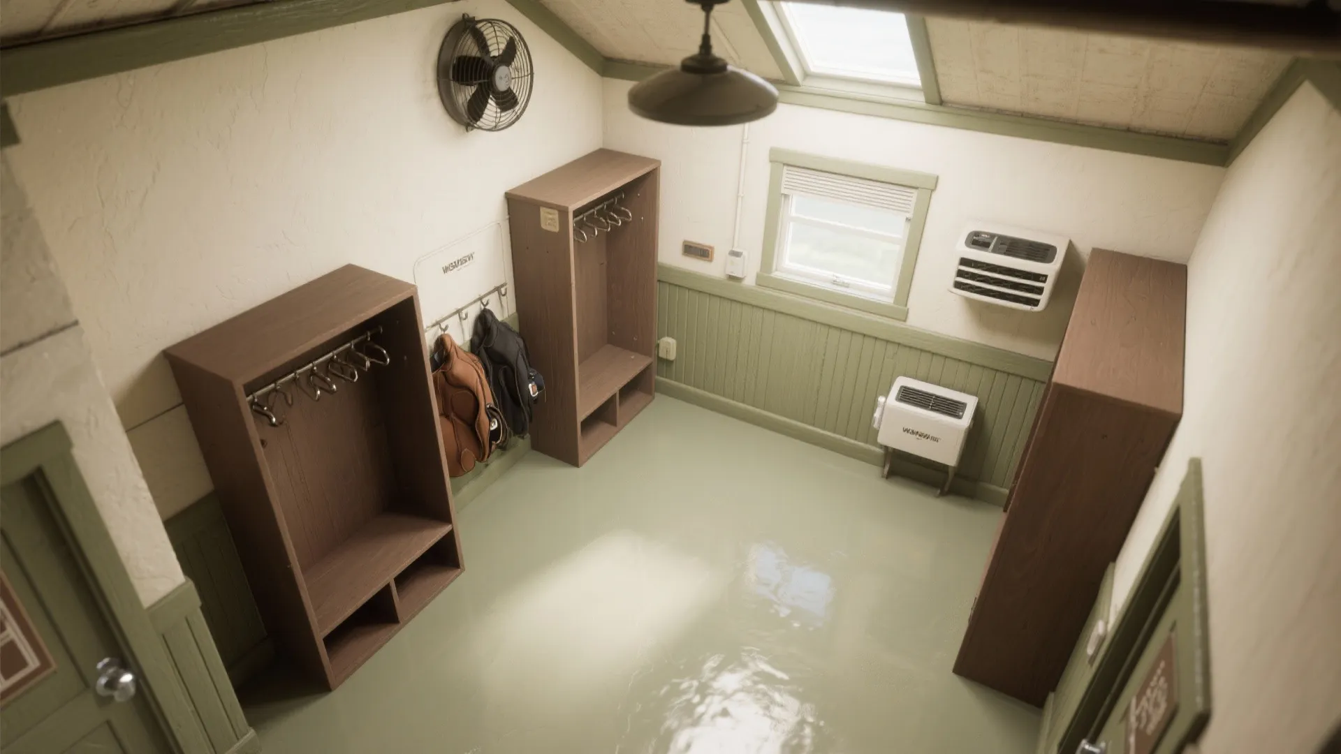 Ventilated, Easy-Clean Tack Room Finishes