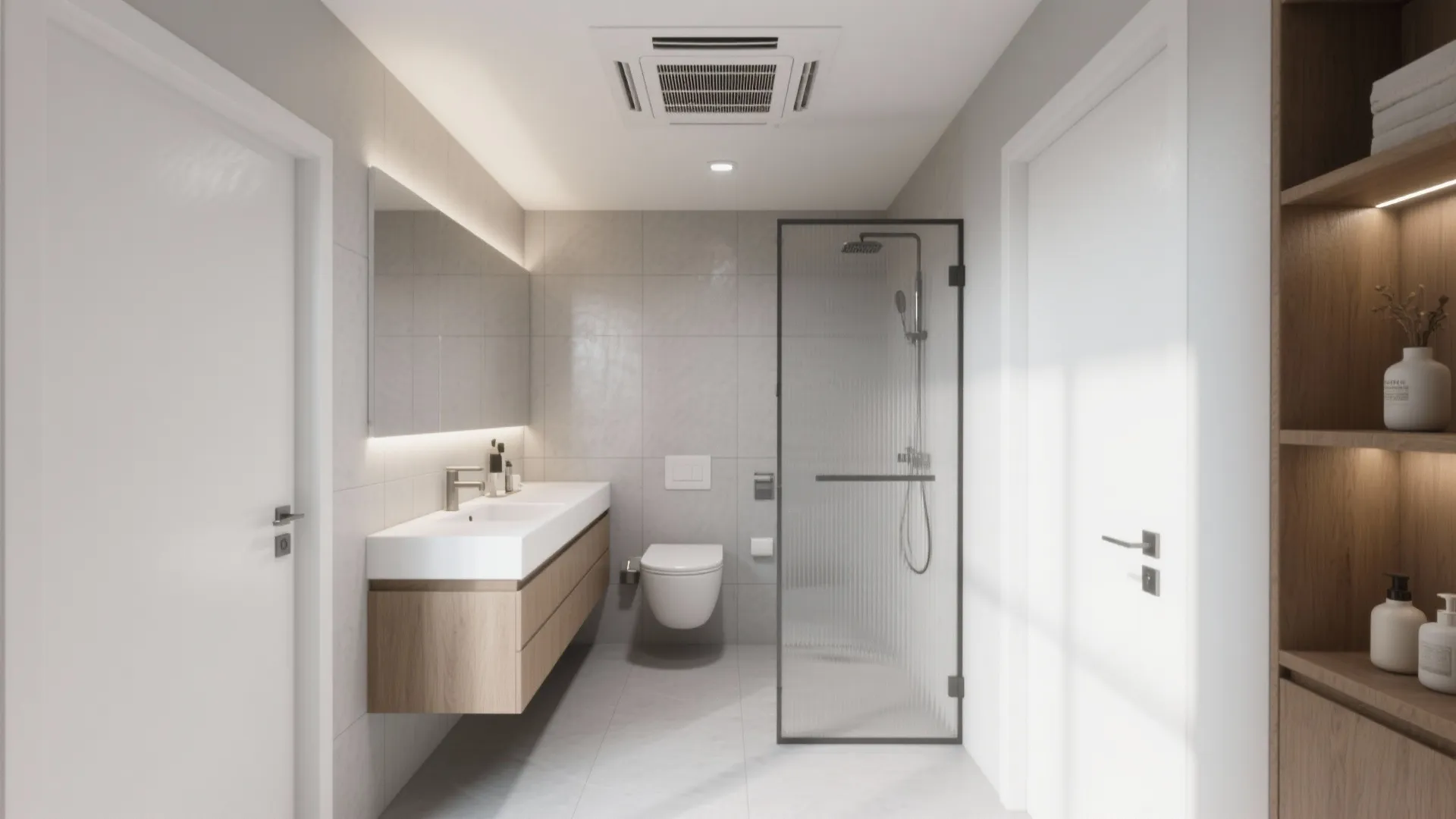 Ventilation-led design for easier tile maintenance