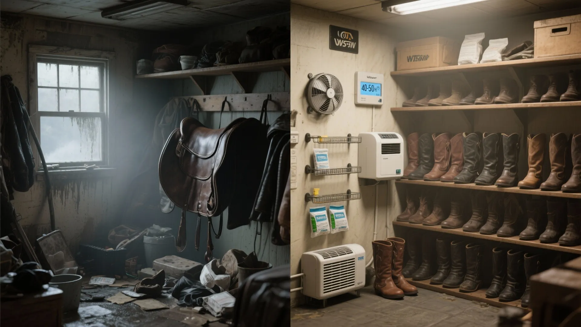 5) Ventilation, Dehumidifiers, and Boot-Drying Corners