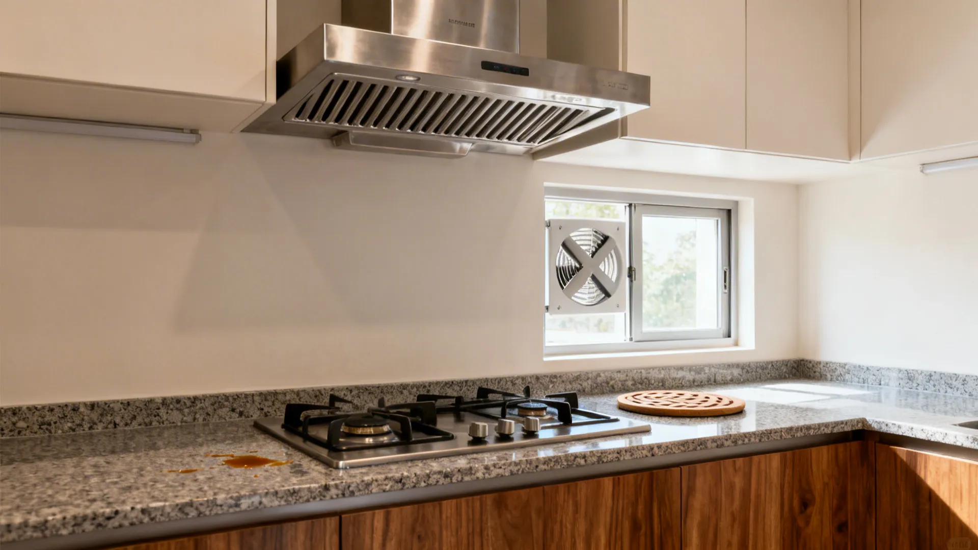 Ventilation + Easy-Clean Countertops