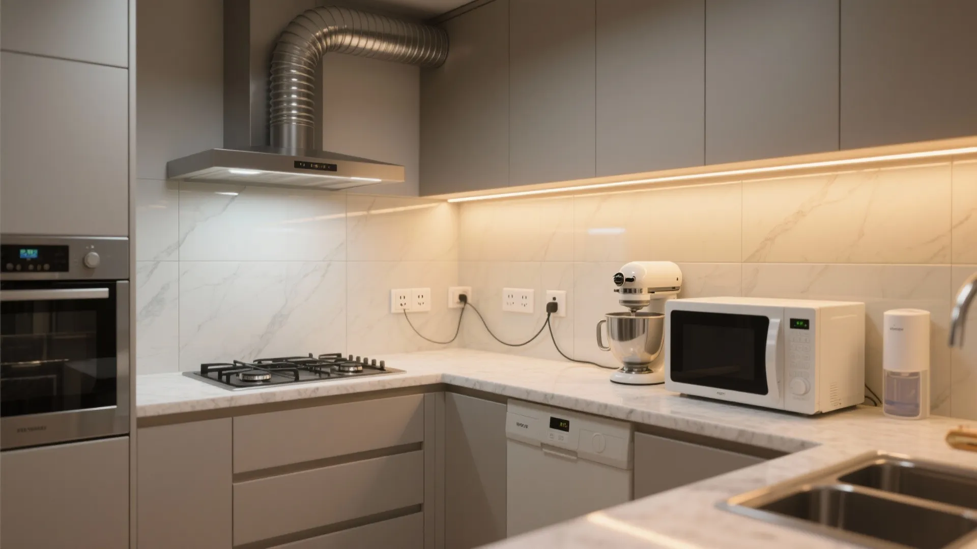 Ventilation, task lighting, and power planning