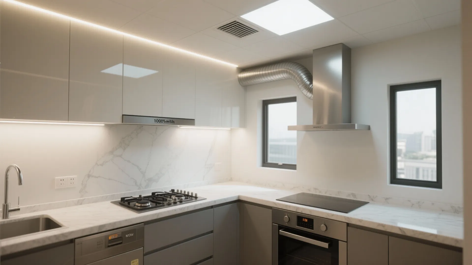 Ventilation, Lighting, and Easy-Clean Surfaces