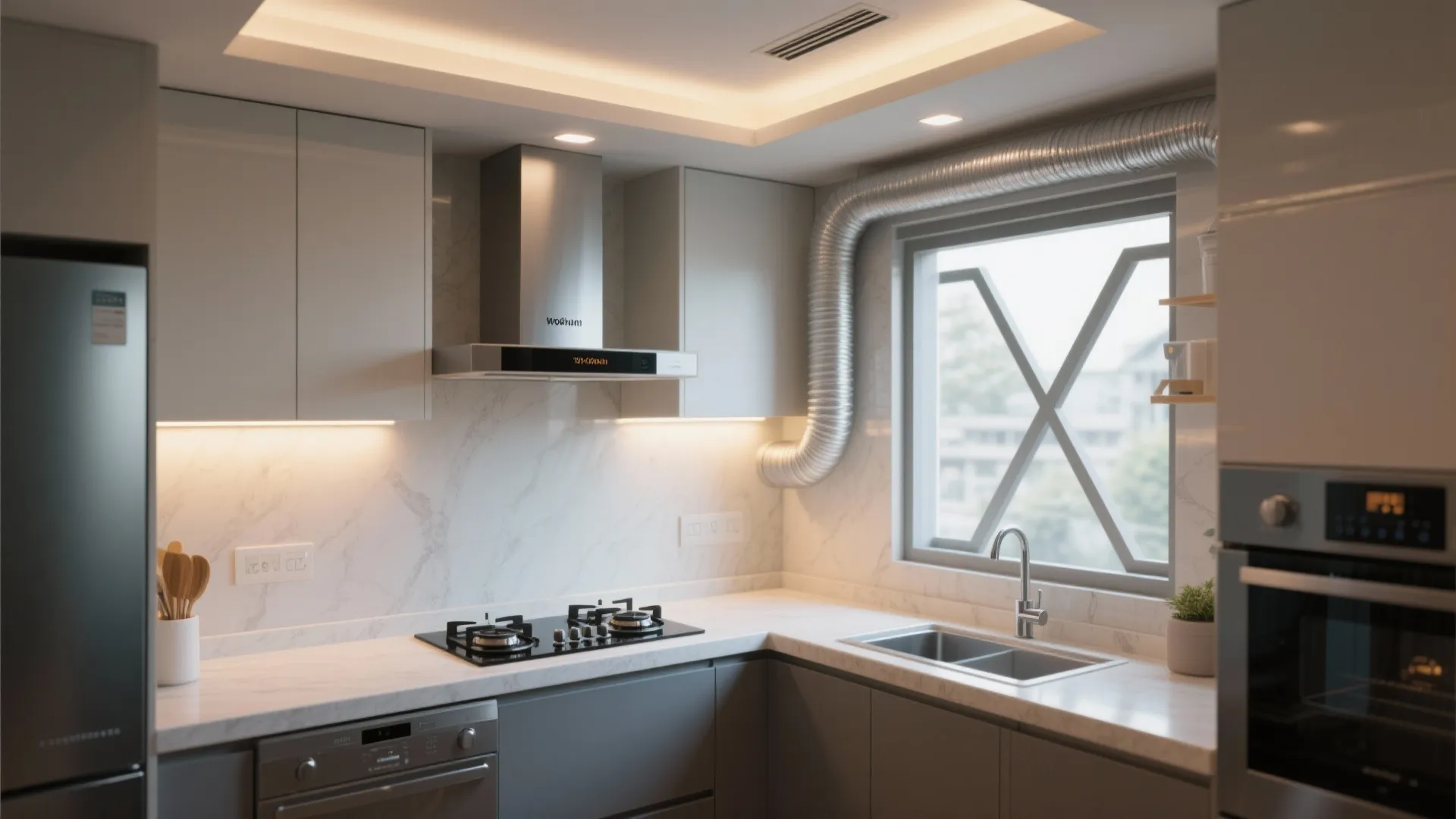 Ventilation, Lighting, and Easy-Clean Appliances