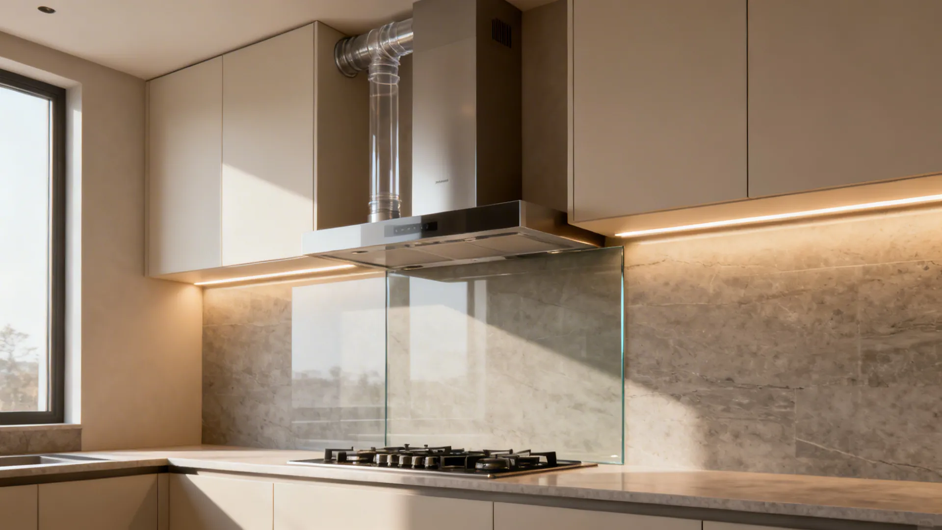 Ventilation-Savvy Cabinets and Easy-Clean Backsplashes