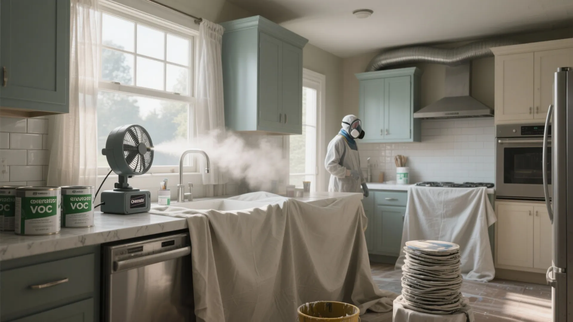 3. Keep Ventilation and Low-VOC Paints Front of Mind