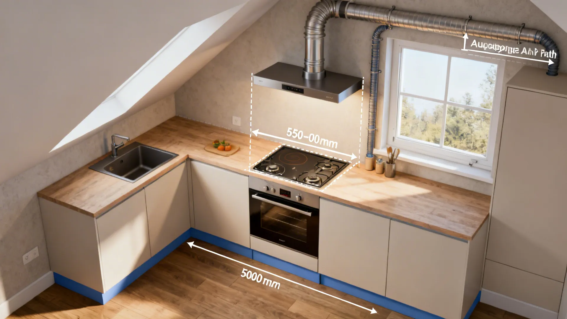 Ventilation-first furniture placement with sealed edges