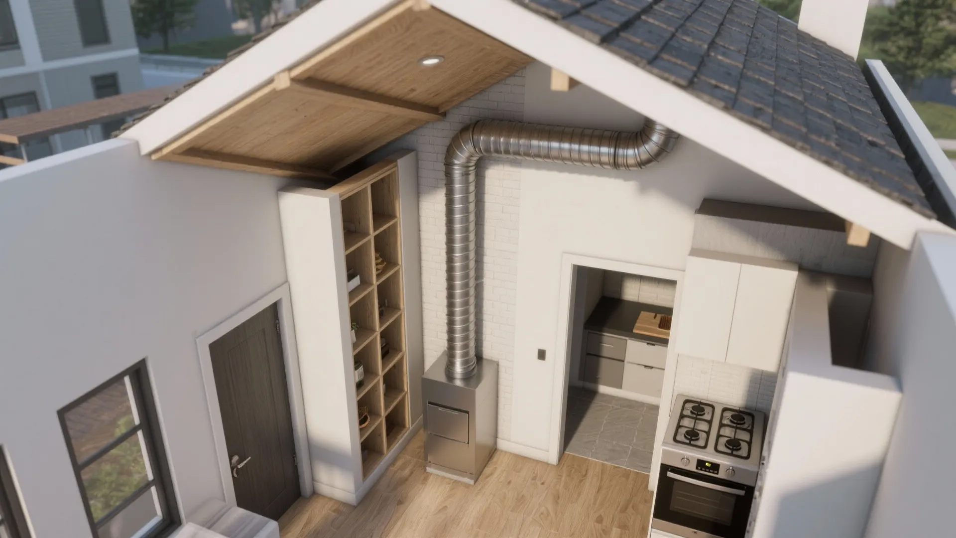 3. Smart venting: go vertical or chase the cavity