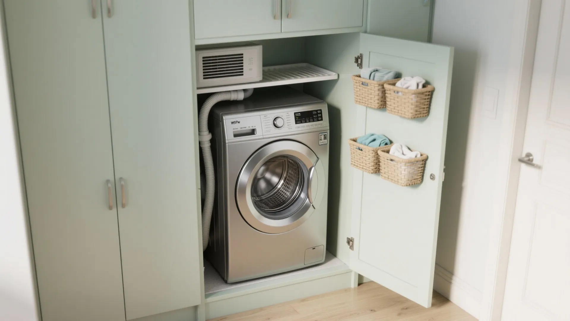 3. Ventless washer-dryer in a cabinet