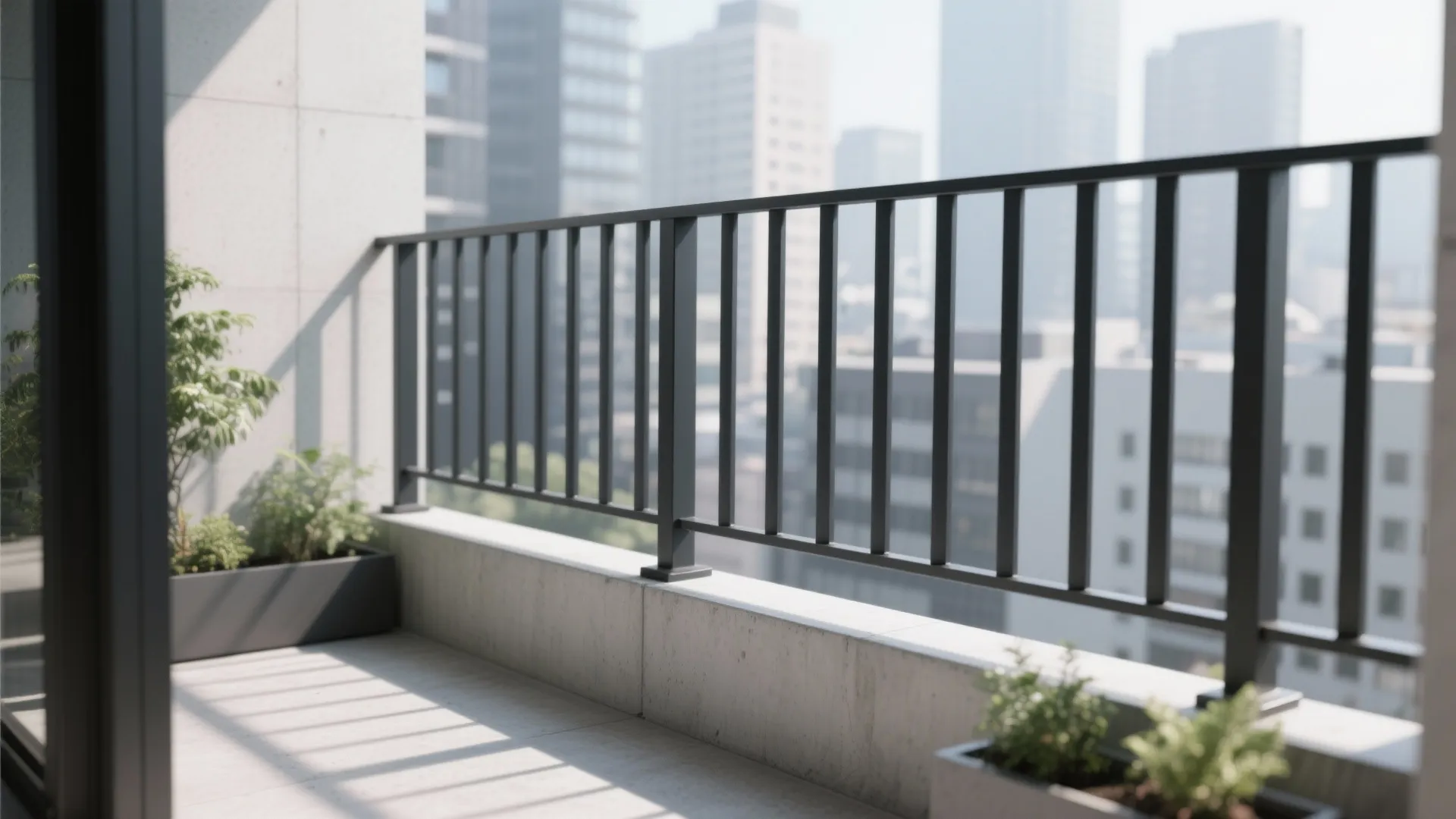 Minimal vertical balusters that feel light and safe