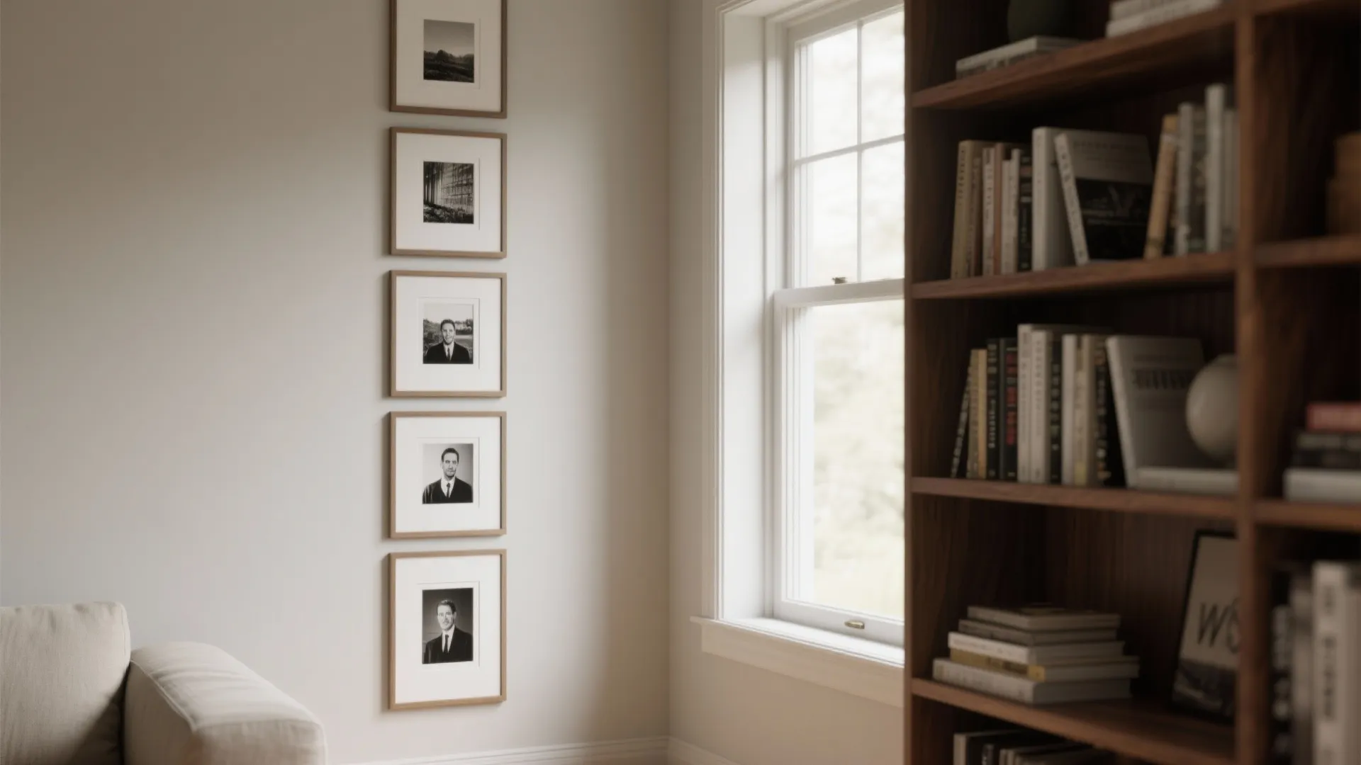 Floor-to-Ceiling Column for Narrow Walls