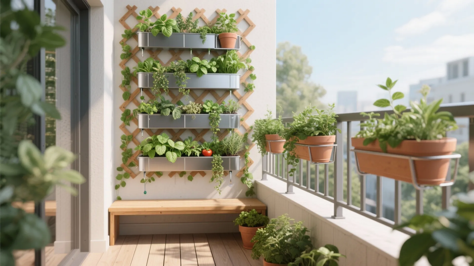 Vertical Garden & Rail Planters