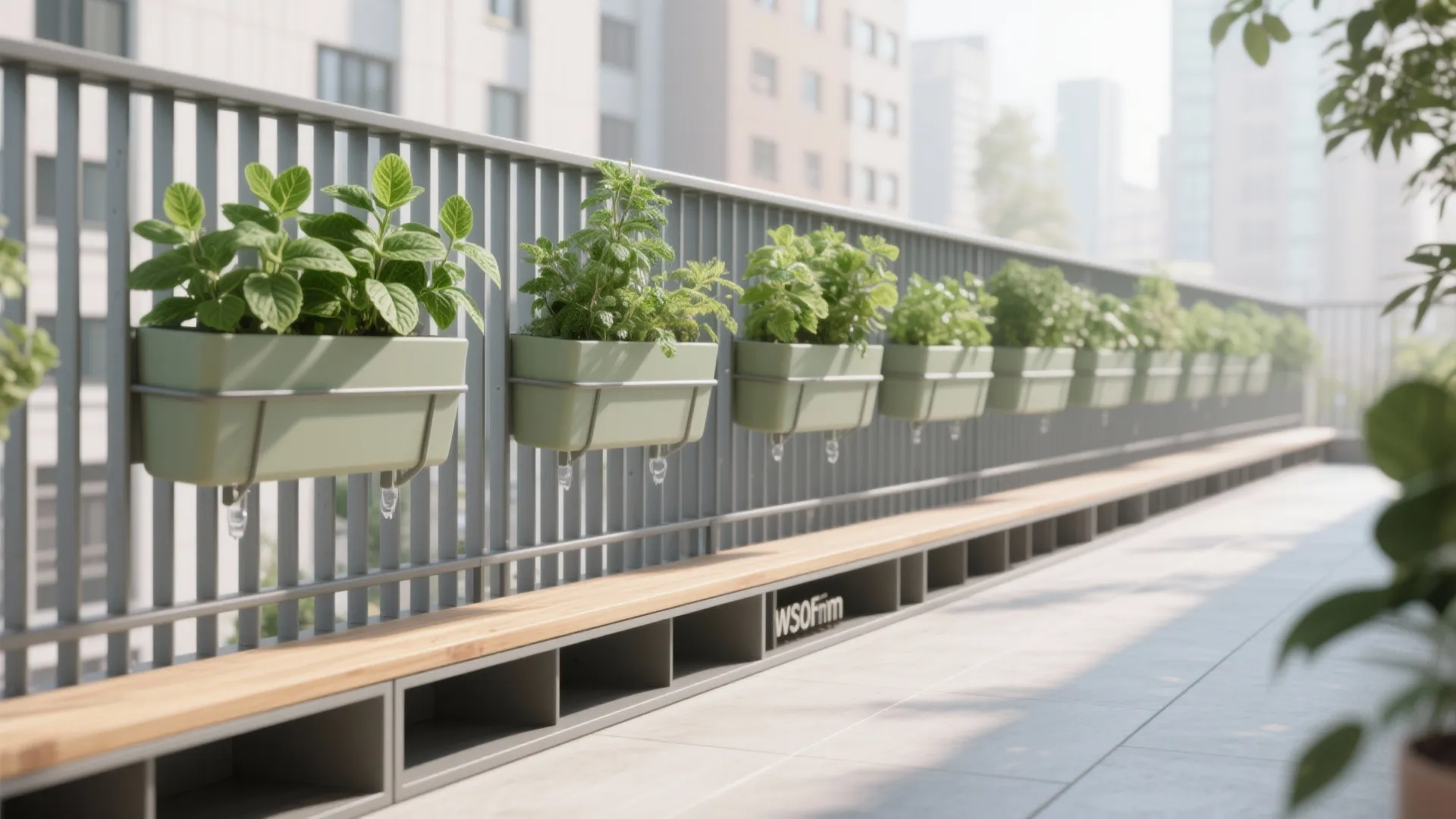 Vertical garden and slim storage