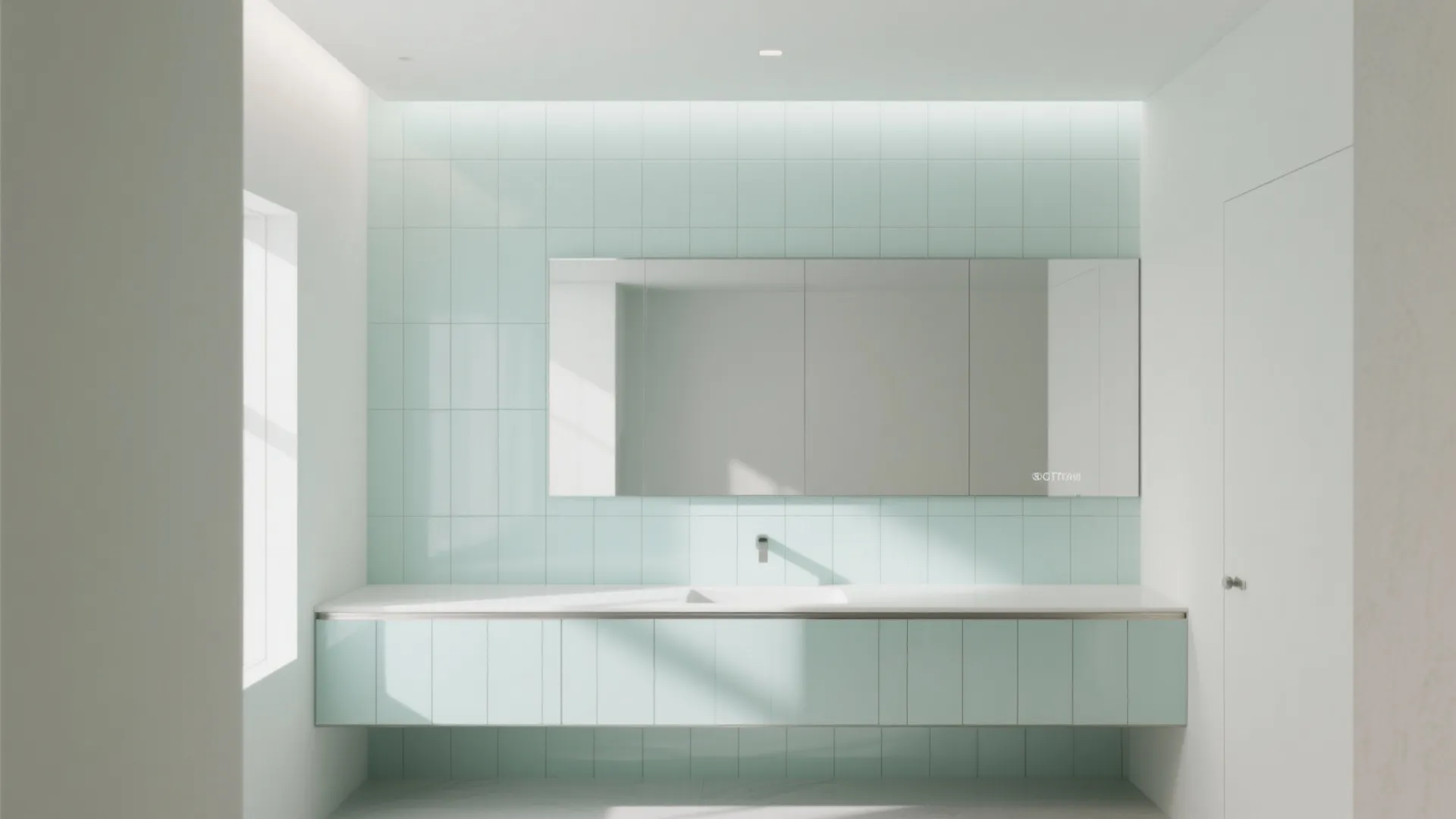 Vertical Stacked Tiles to Lift the Ceiling