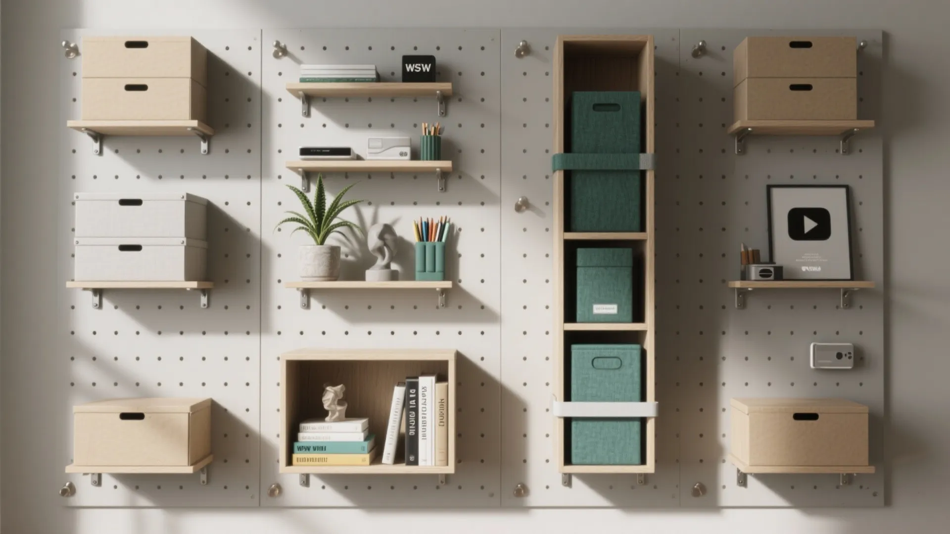 Vertical Storage as Wall Art