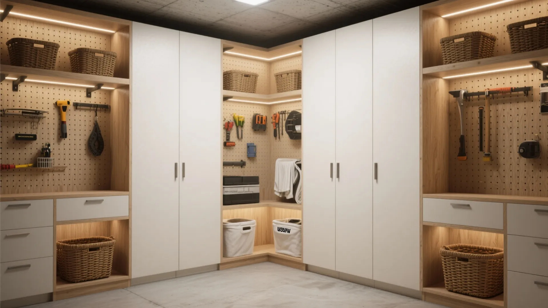 1. Vertical storage wall