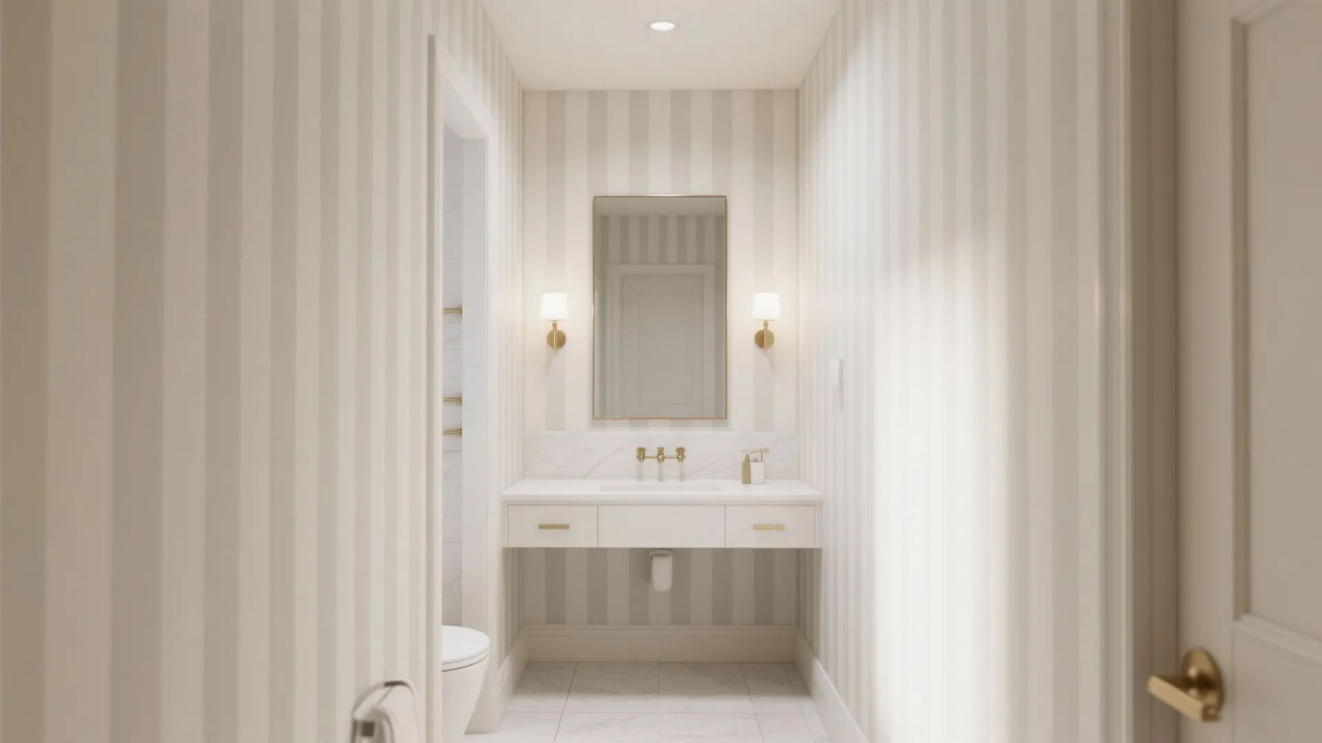 2) Vertical Stripes to Add Height