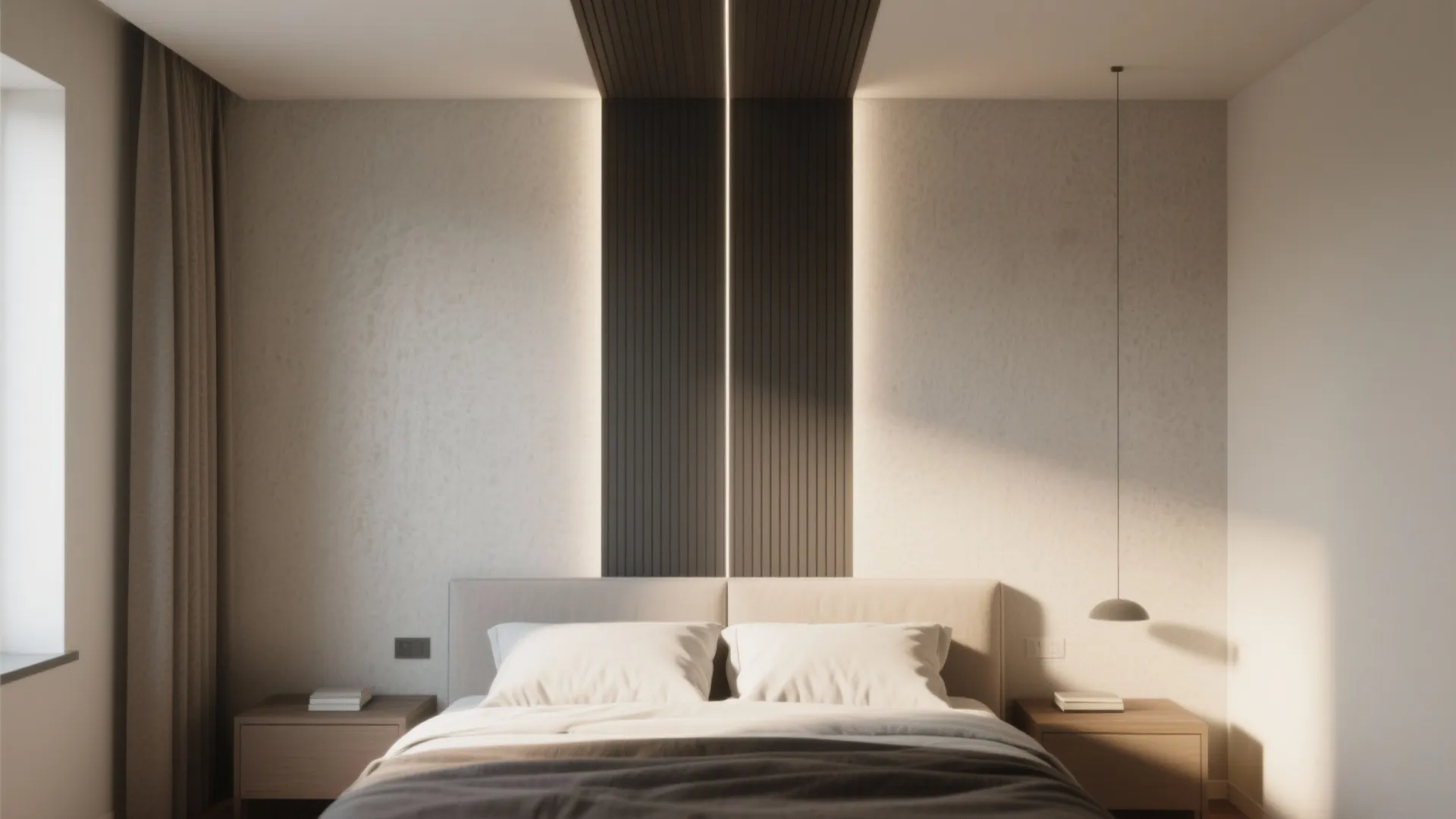 2. Paint one narrow accent wall vertically