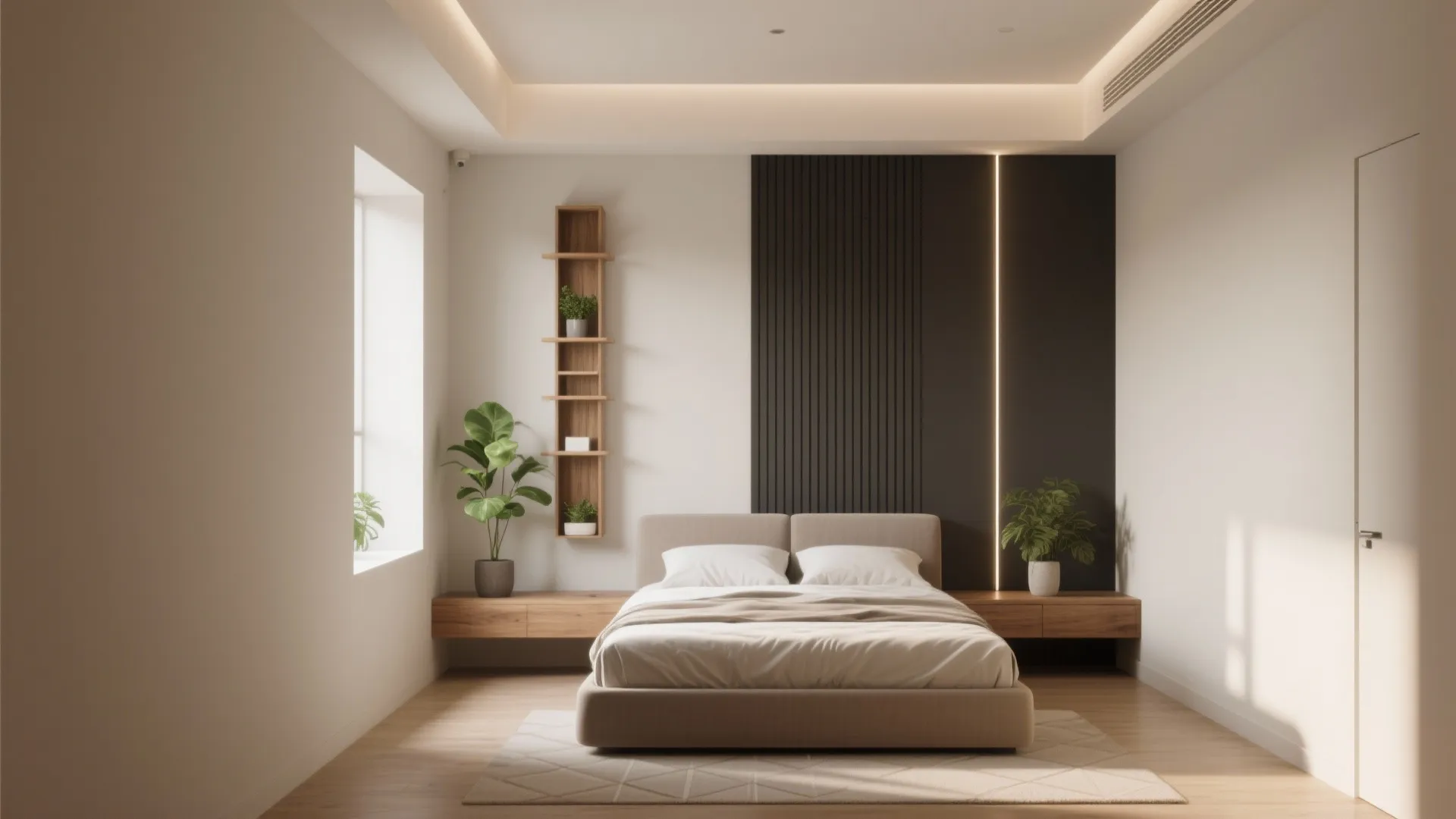 2. Vertical accents to lift the ceiling