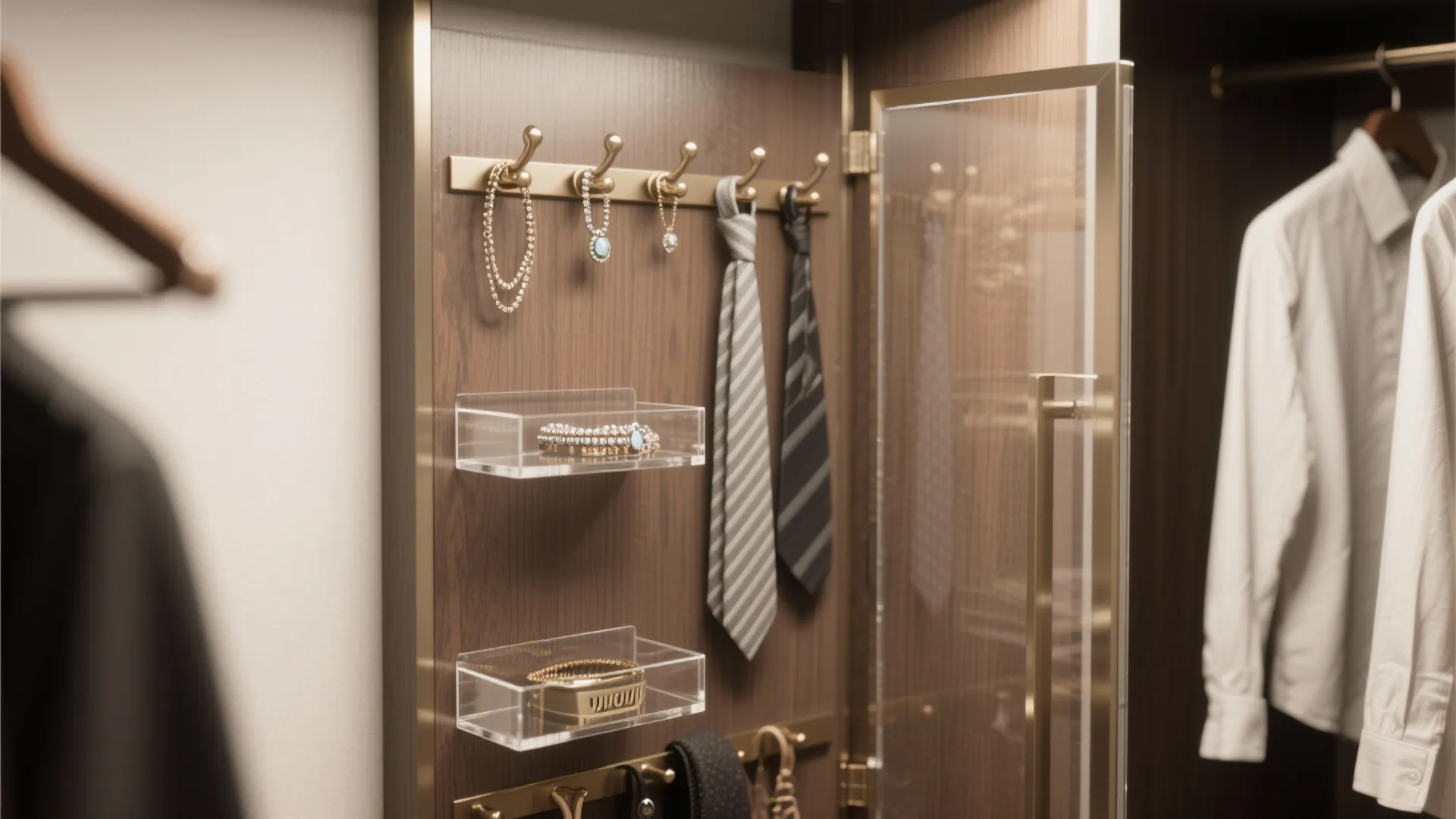 Vertical storage for accessories