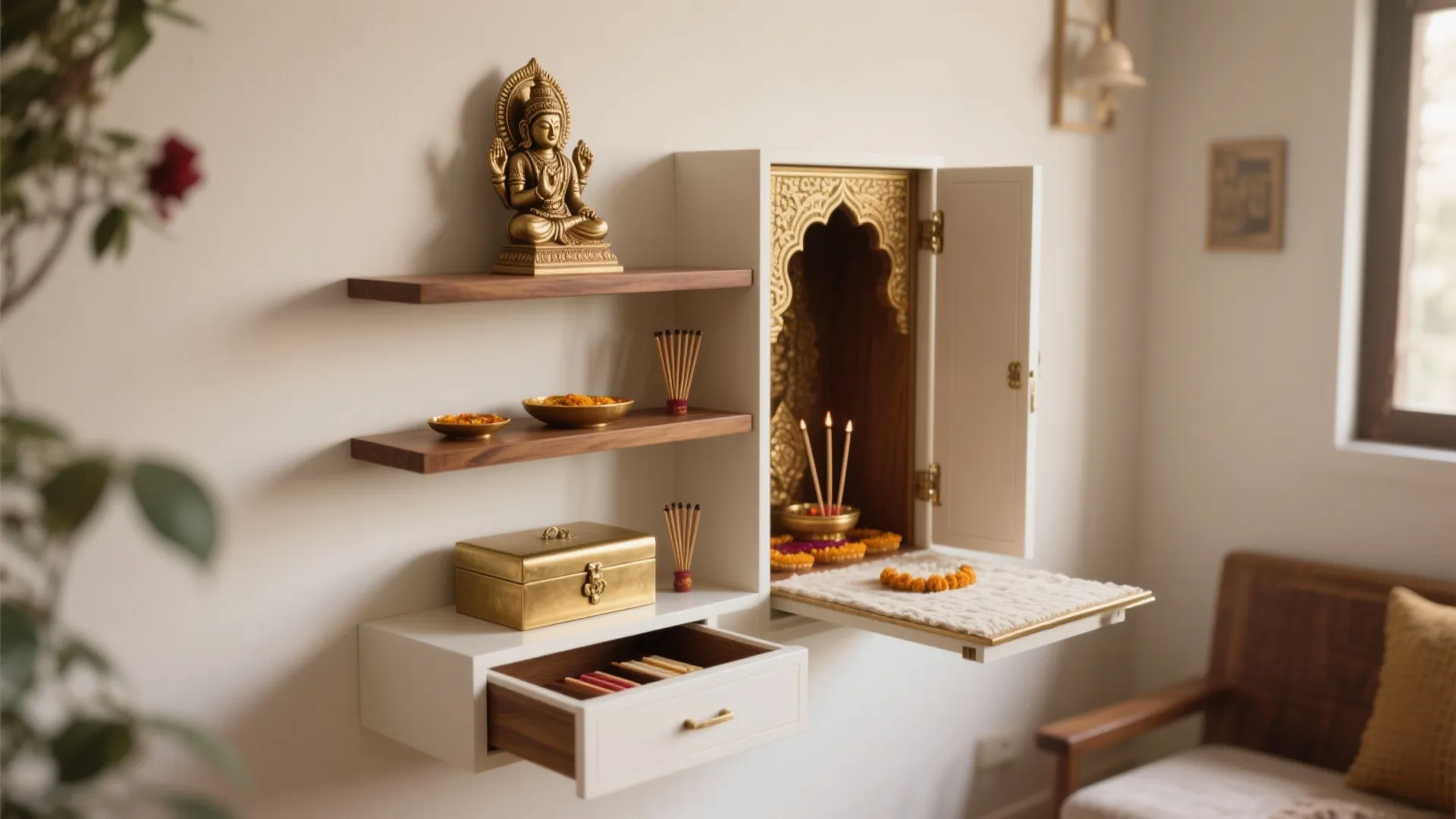 Vertical Storage & Foldable Altar Tricks