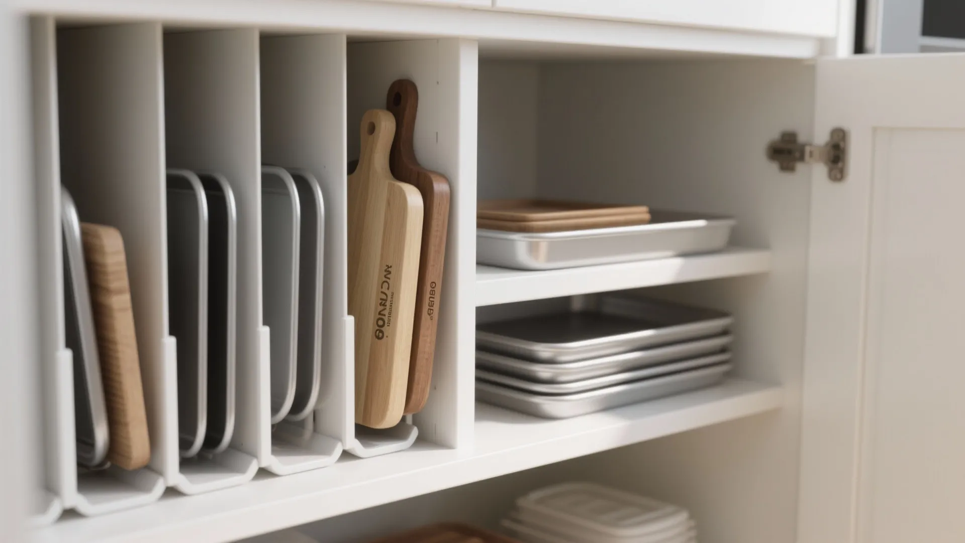 Tip 2: Vertical Dividers for Baking Sheets