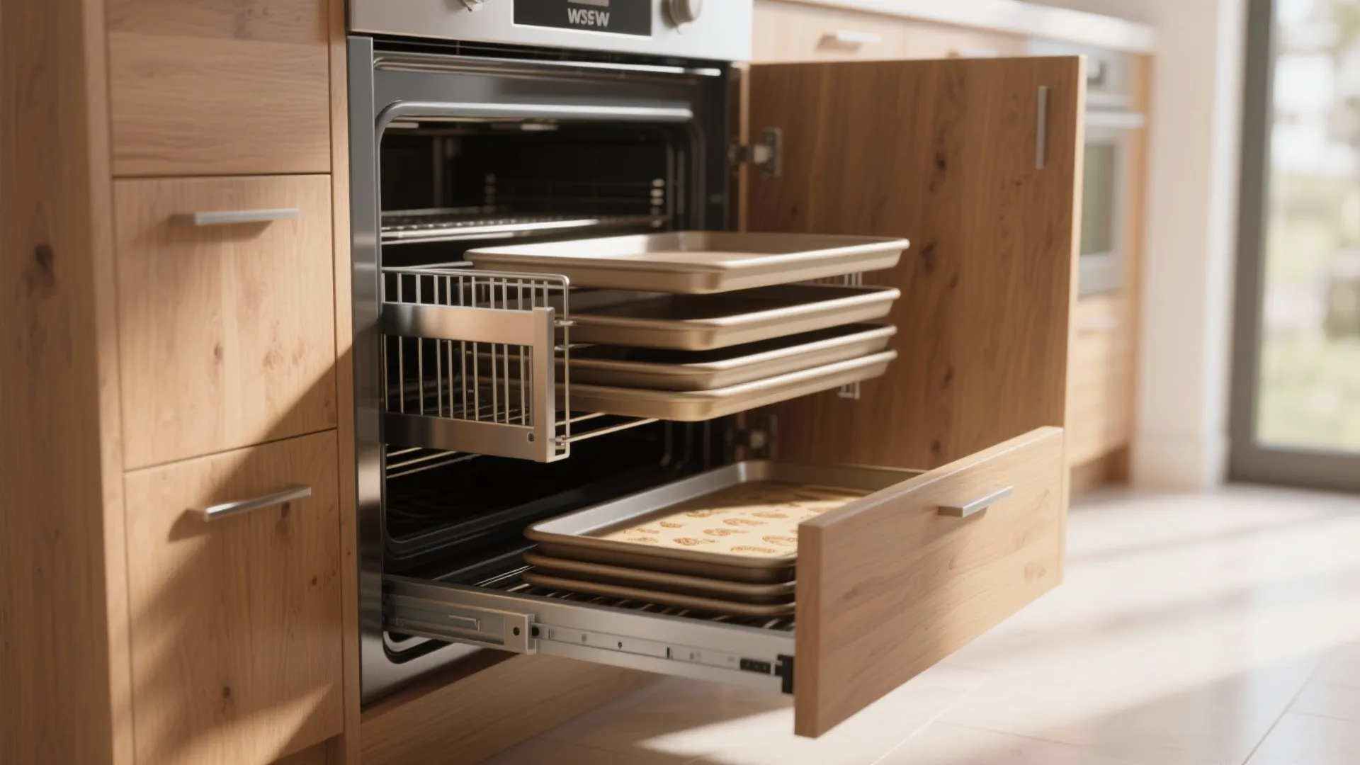 2. Vertical dividers for baking sheets