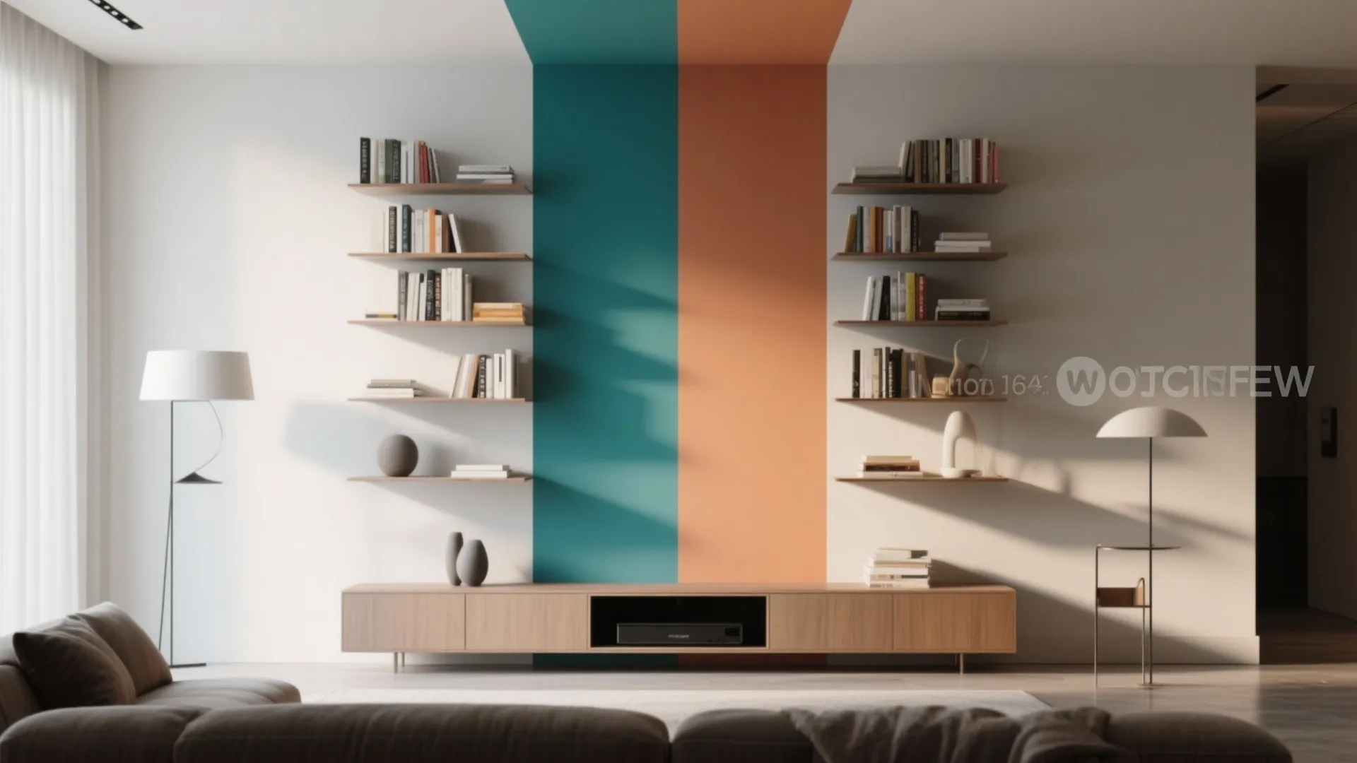 3. Vertical color band for height illusion